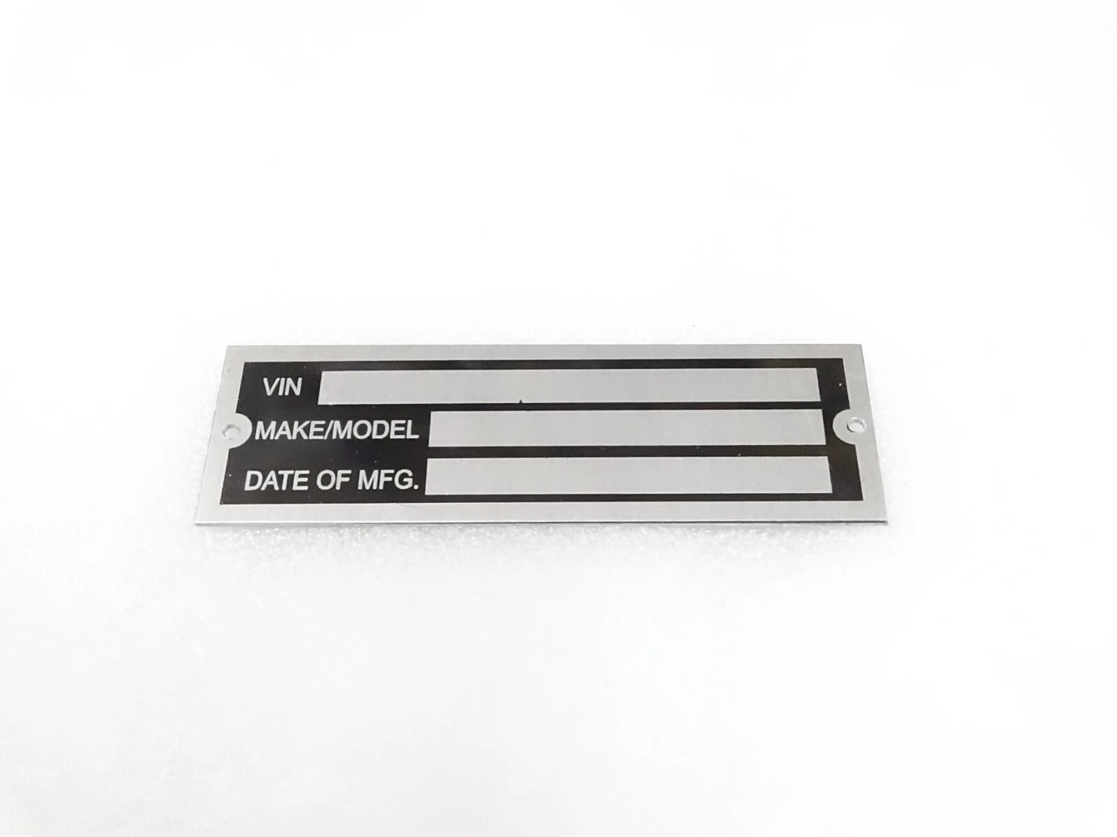 DATA PLATE FOR CAR TRUCK HOT ROD EQIPMENT TRALIER #310-8