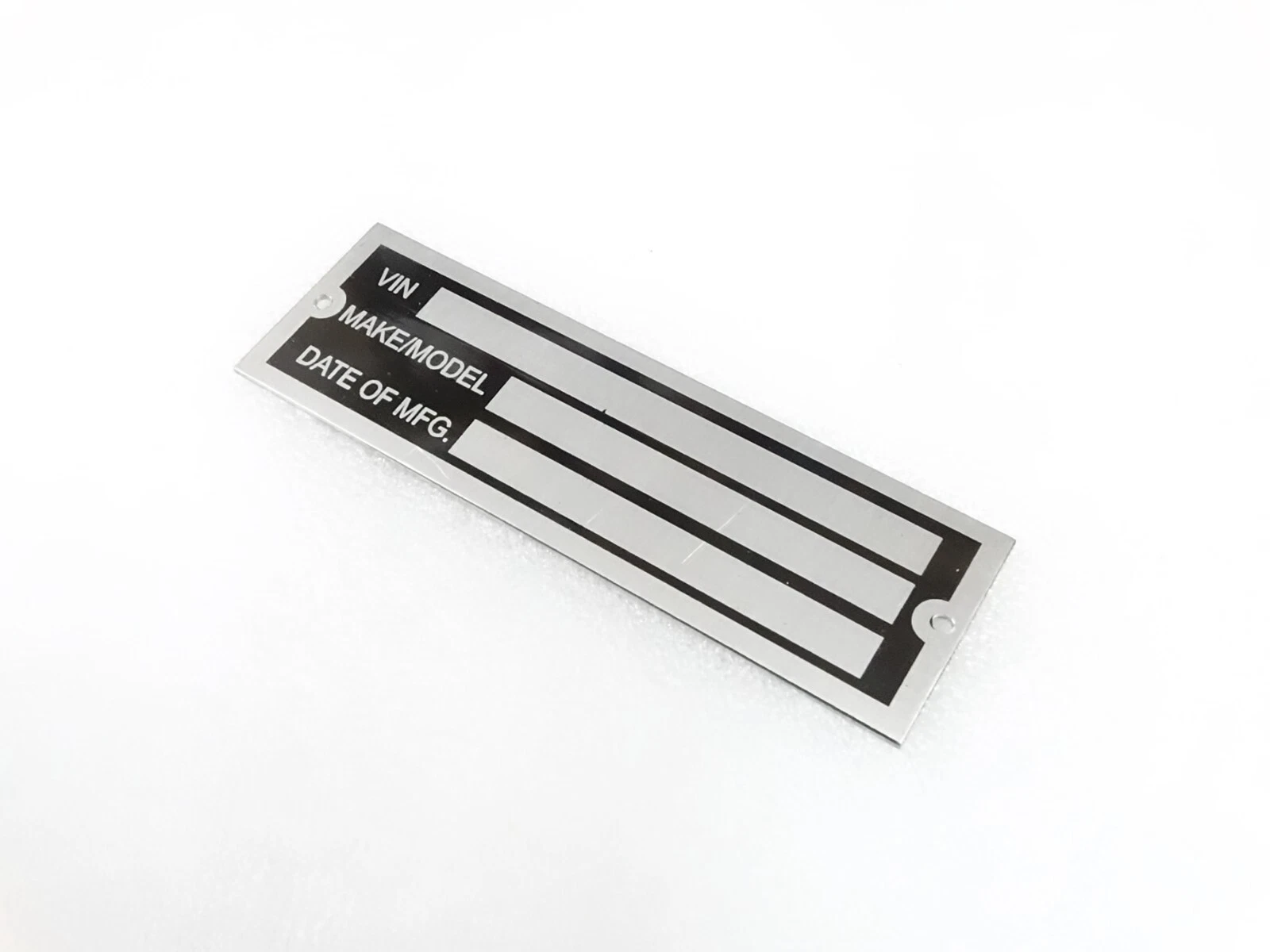 DATA PLATE FOR CAR TRUCK HOT ROD EQIPMENT TRALIER #310-8