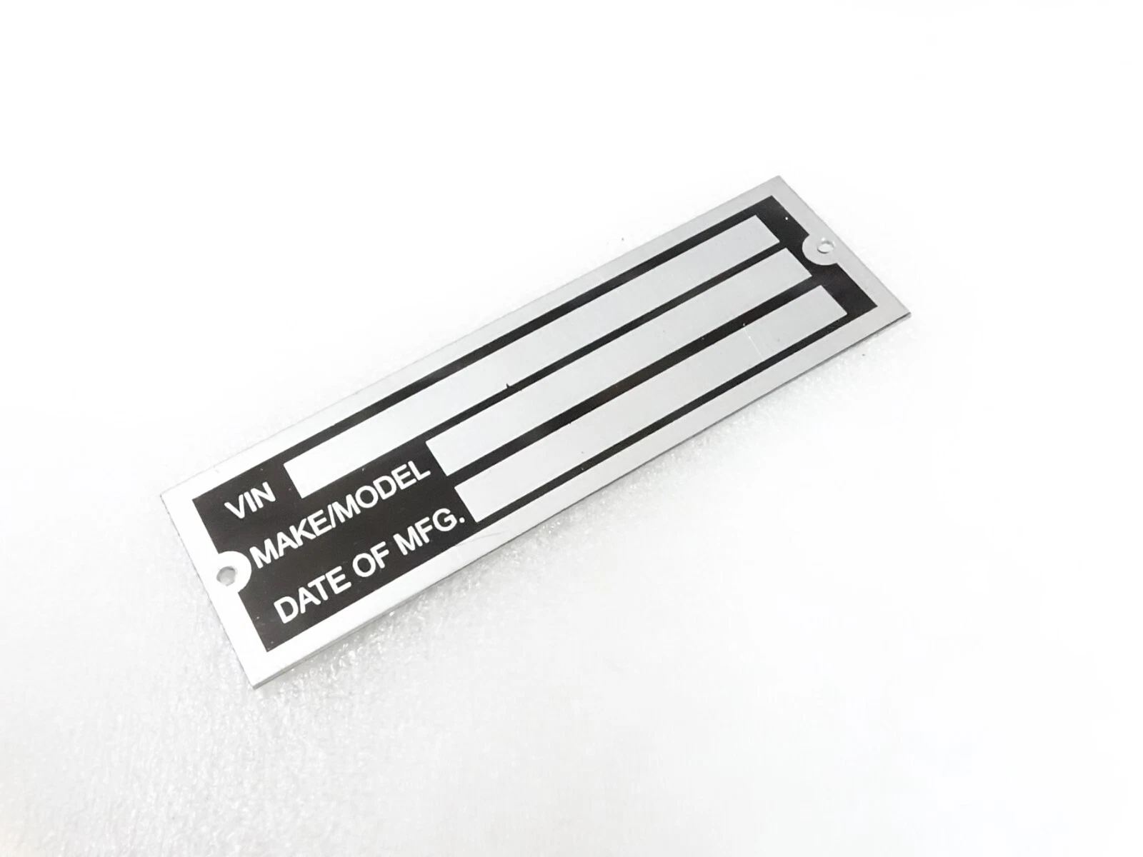 DATA PLATE FOR CAR TRUCK HOT ROD EQIPMENT TRALIER #310-8