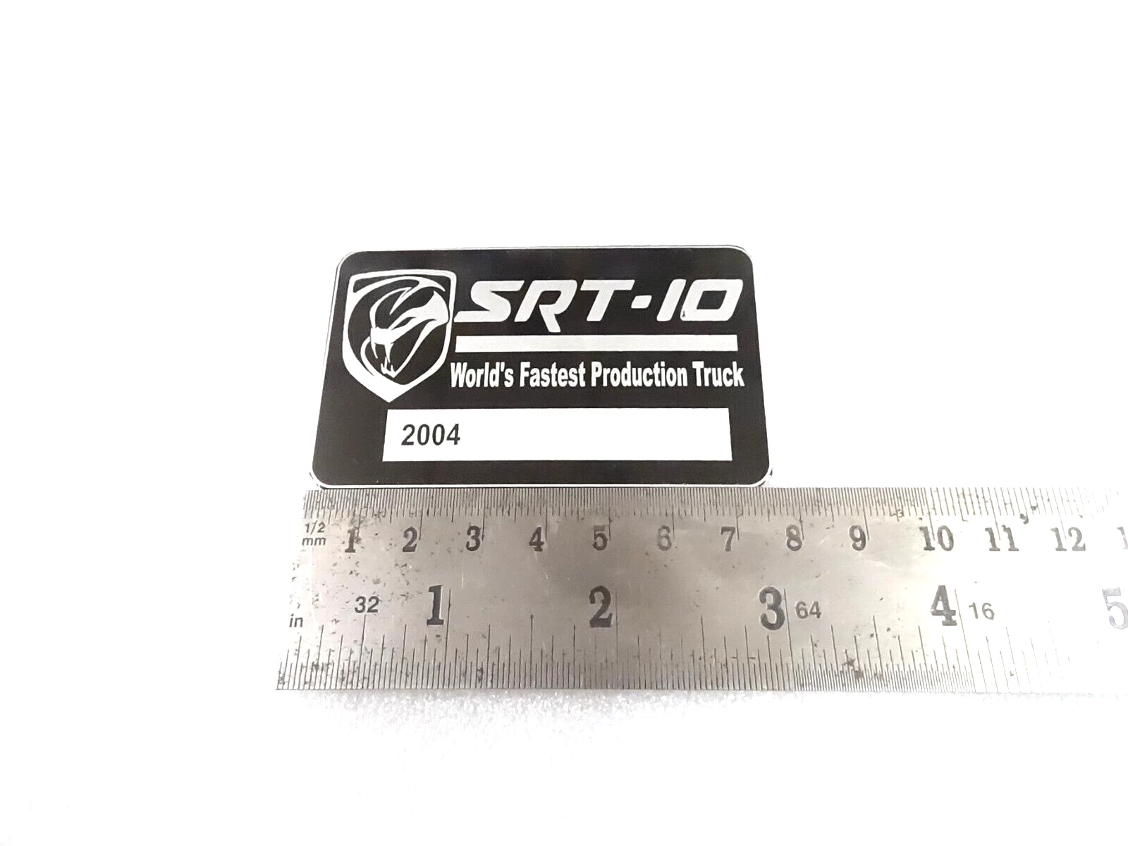 DATA PLATE FITS TO DODGE RAM SRT-10 FASTEST PRODUCTION TRUCK #V397-8