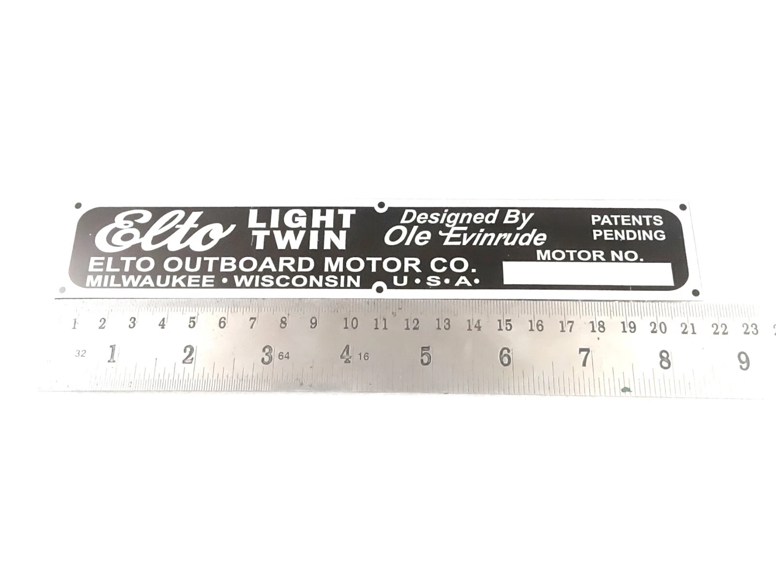 NEW It's free to sell on eBay Not available to Pro sellers Sell one like this Sell something else  Share DATA PLATE FITS TO ELTO RUDDERTWIN OUTBOARD MOTOR #V426-8