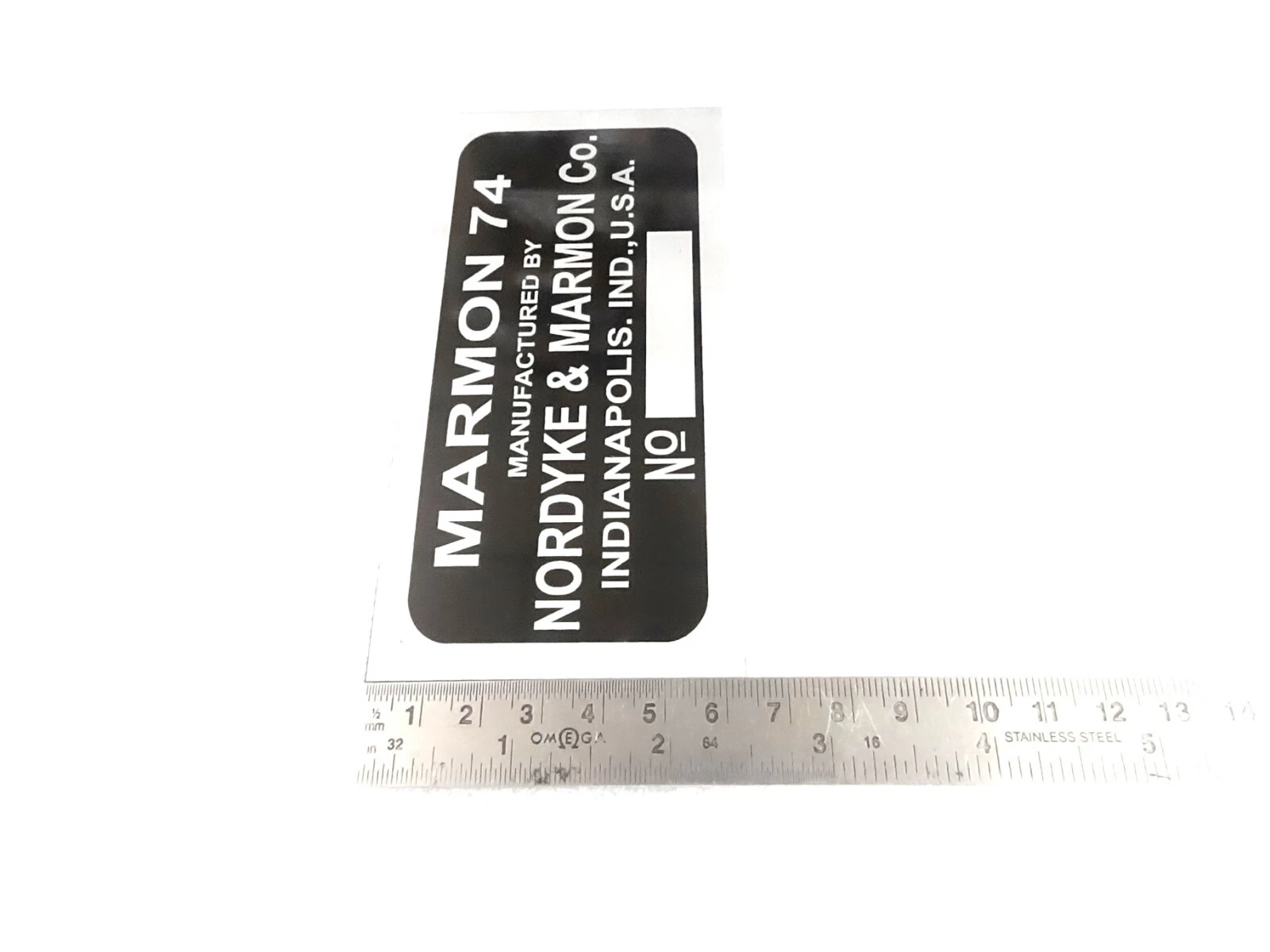 DATA PLATE SET FITS TO VINTAGE CLASSIC MARMON 1926 #V442-8