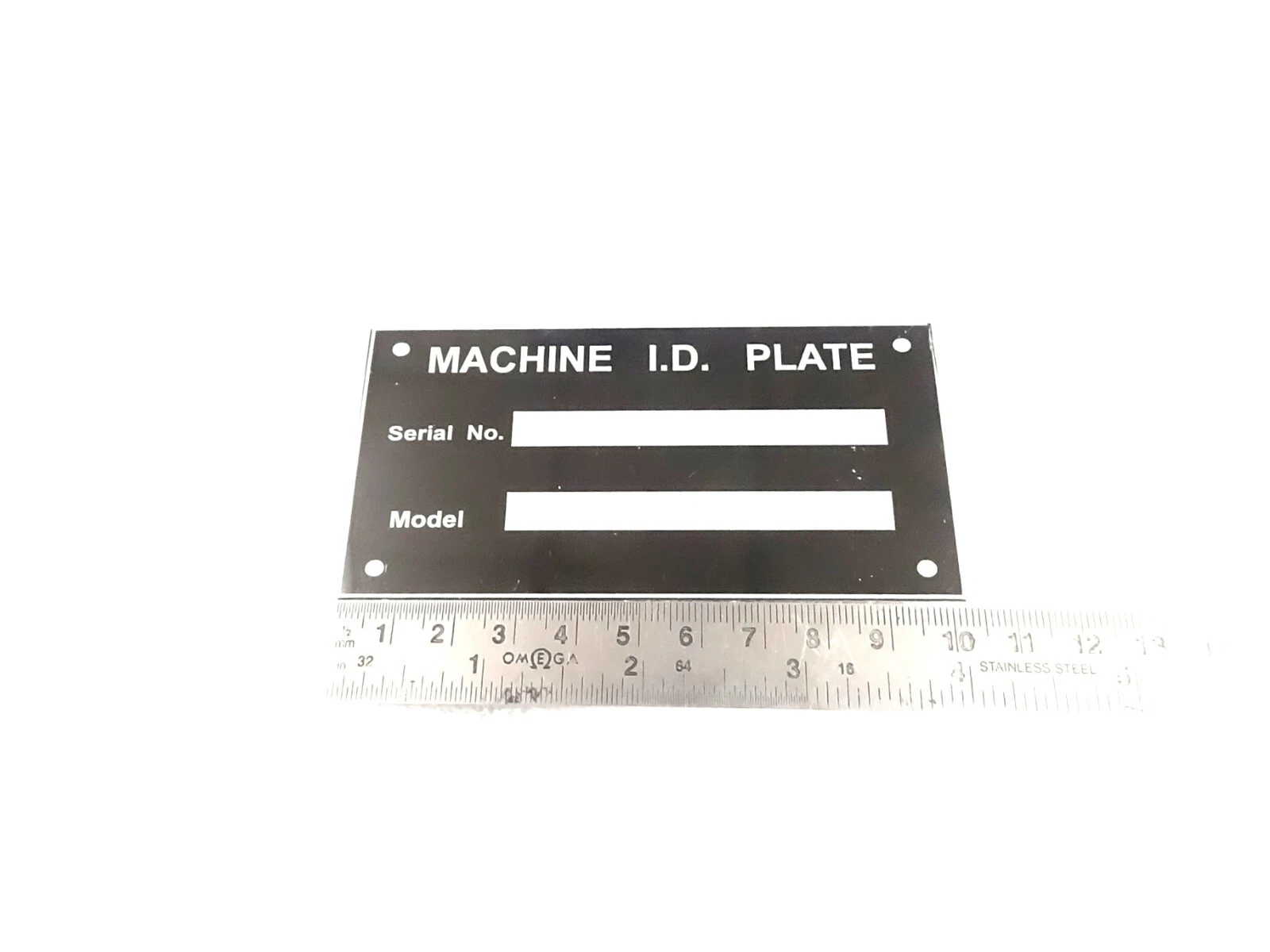 DATA PLATE FITS TO MACHINE EQUIPMENTS LIKE MODEL AND SER NO #V434-8