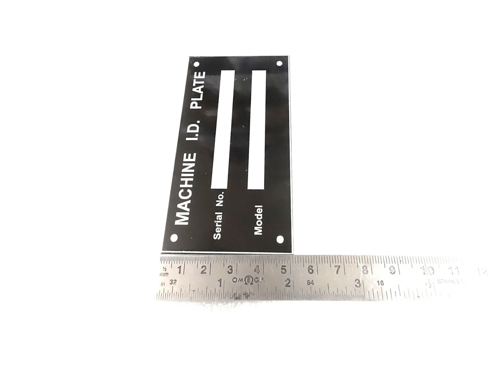 DATA PLATE FITS TO MACHINE EQUIPMENTS LIKE MODEL AND SER NO #V434-8