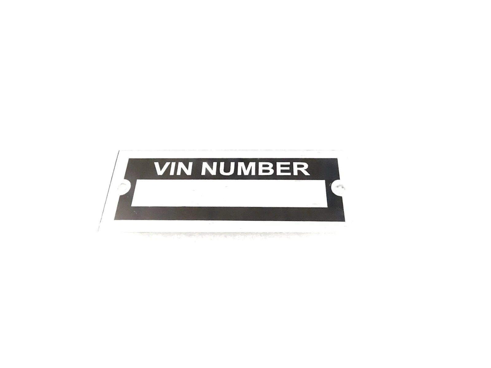 DATA PLATE BLANK FOR UNVERSAL MODELS OF CARS AND MOTORCYCLE #V453-8