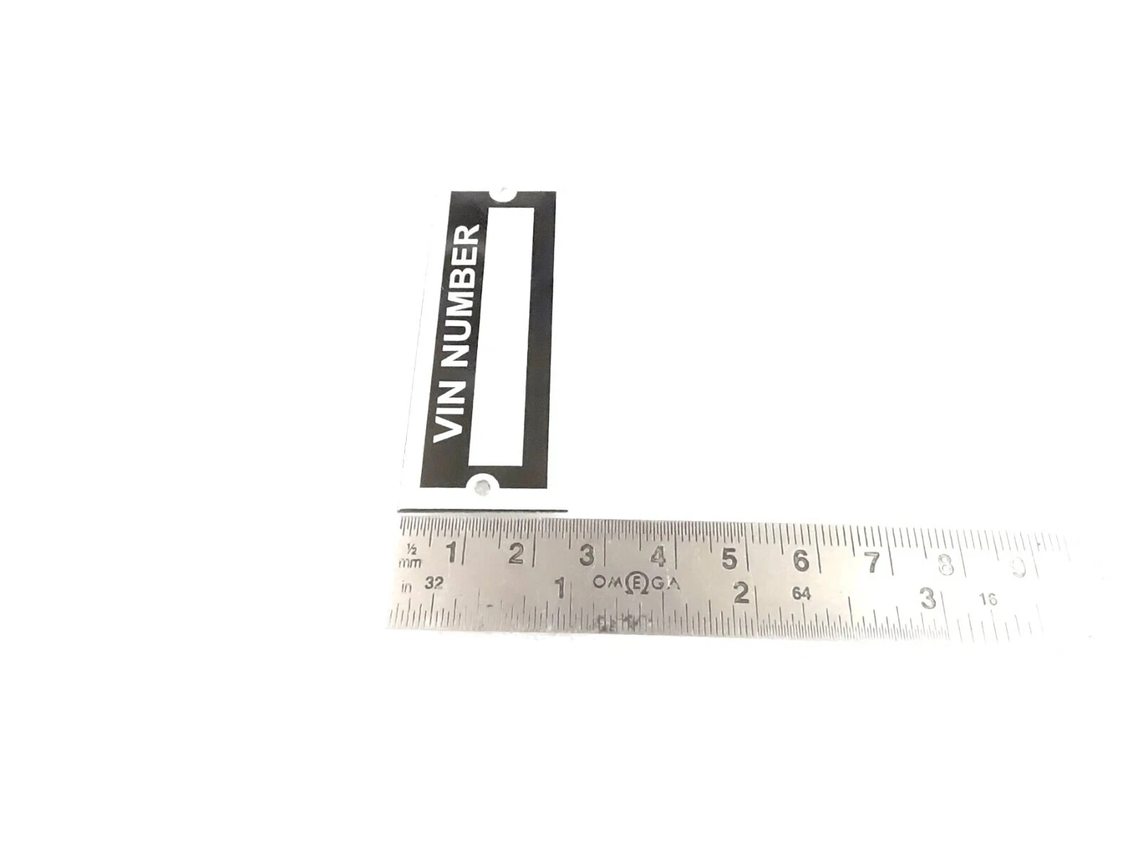 DATA PLATE BLANK FOR UNVERSAL MODELS OF CARS AND MOTORCYCLE #V453-8
