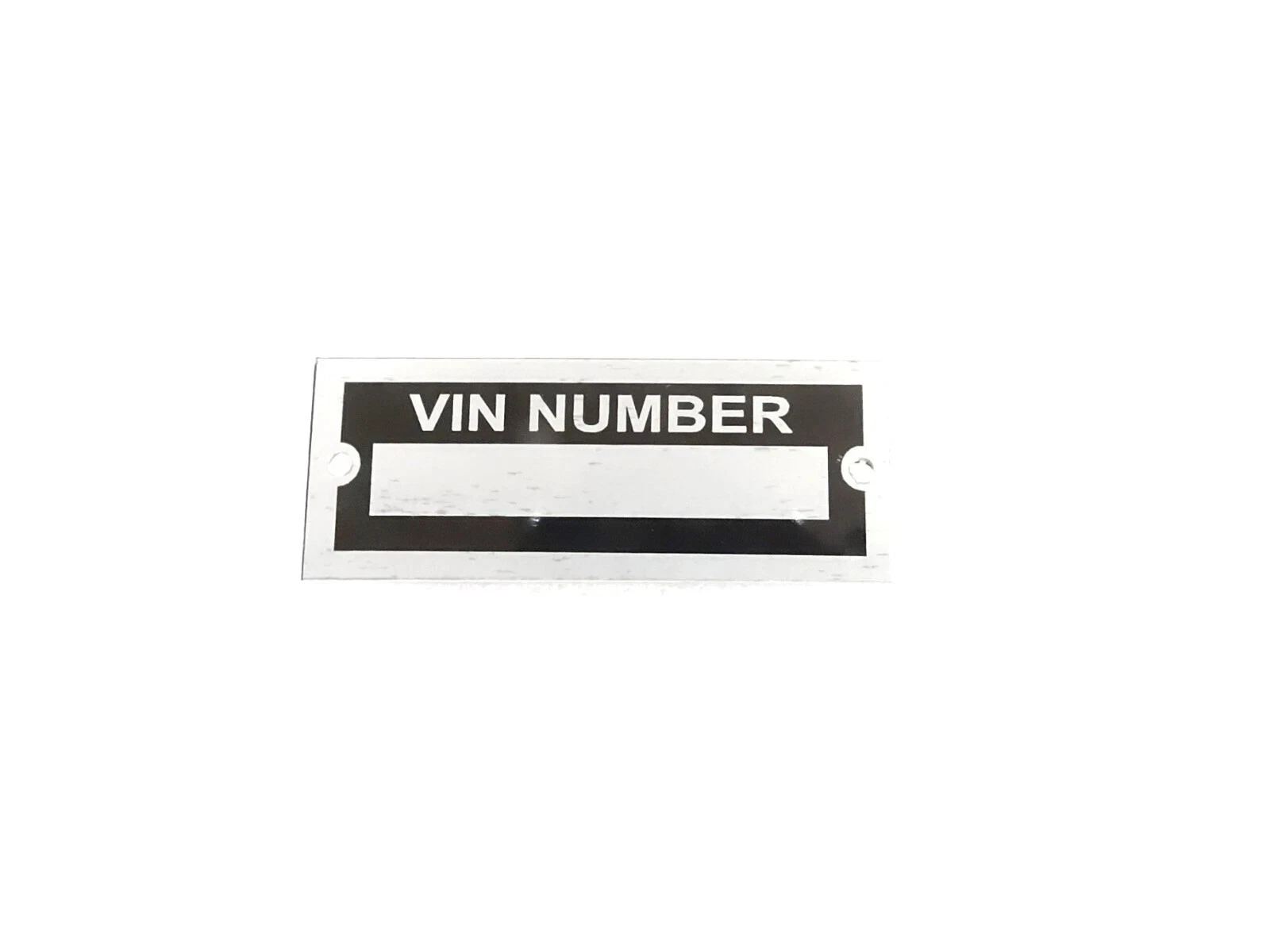 DATA PLATE BLANK FOR UNVERSAL MODELS OF CARS AND MOTORCYCLE #V453-8