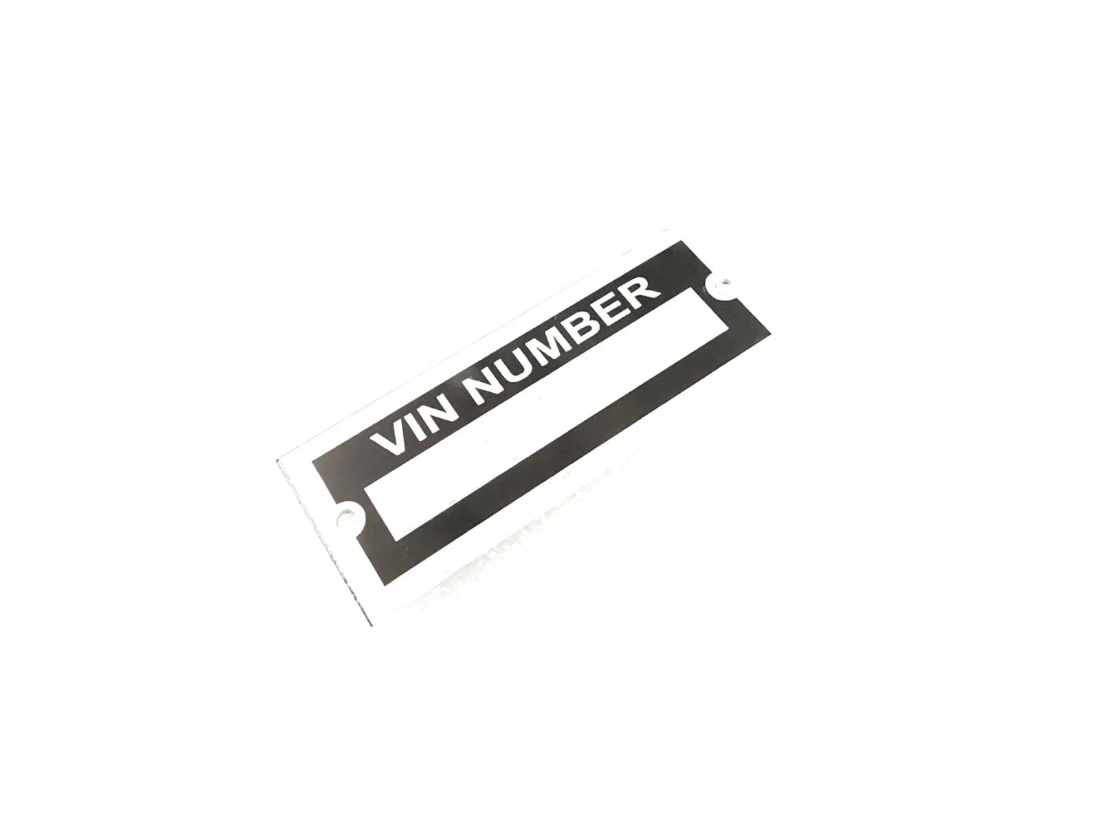DATA PLATE BLANK FOR UNVERSAL MODELS OF CARS AND MOTORCYCLE #V453-8