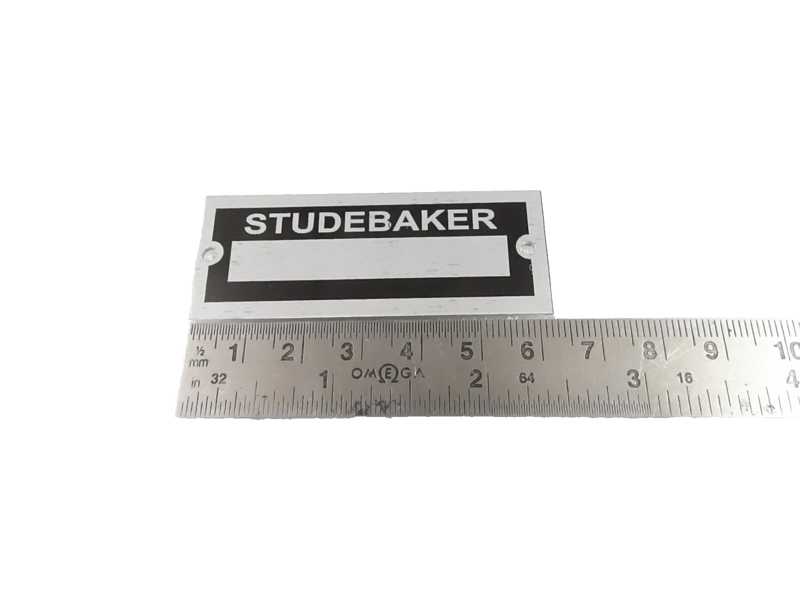 DATA PLATE BLANK FOR VINTAGE CLASSIC STUDEBAKER #V465-8