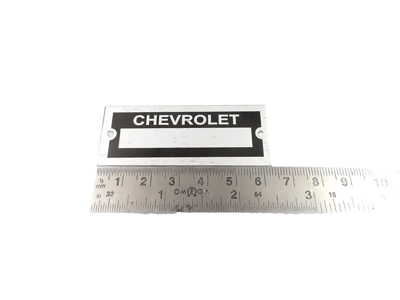 DATA PLATE BLANK FOR VINTAGE CLASSIC CHEVROLET #V466-8