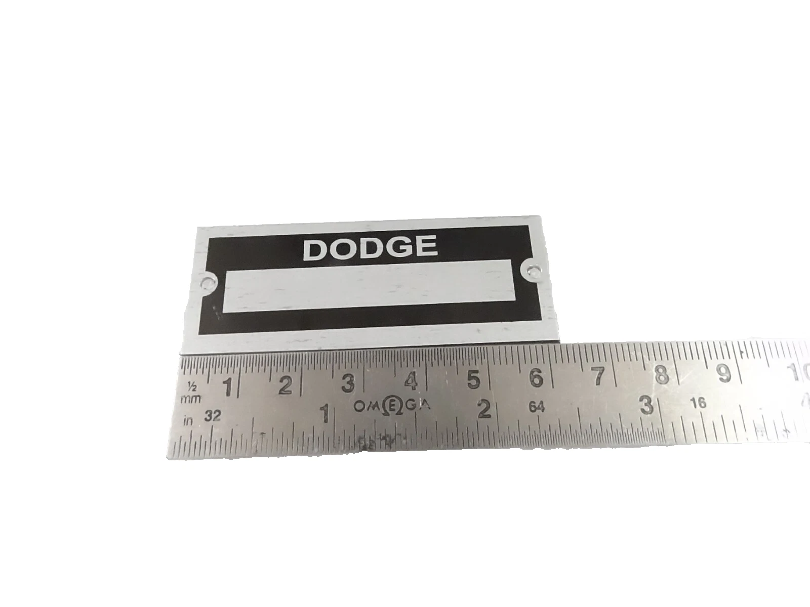 DATA PLATE BLANK FOR VINTAGE CLASSIC DODGE #V464-8