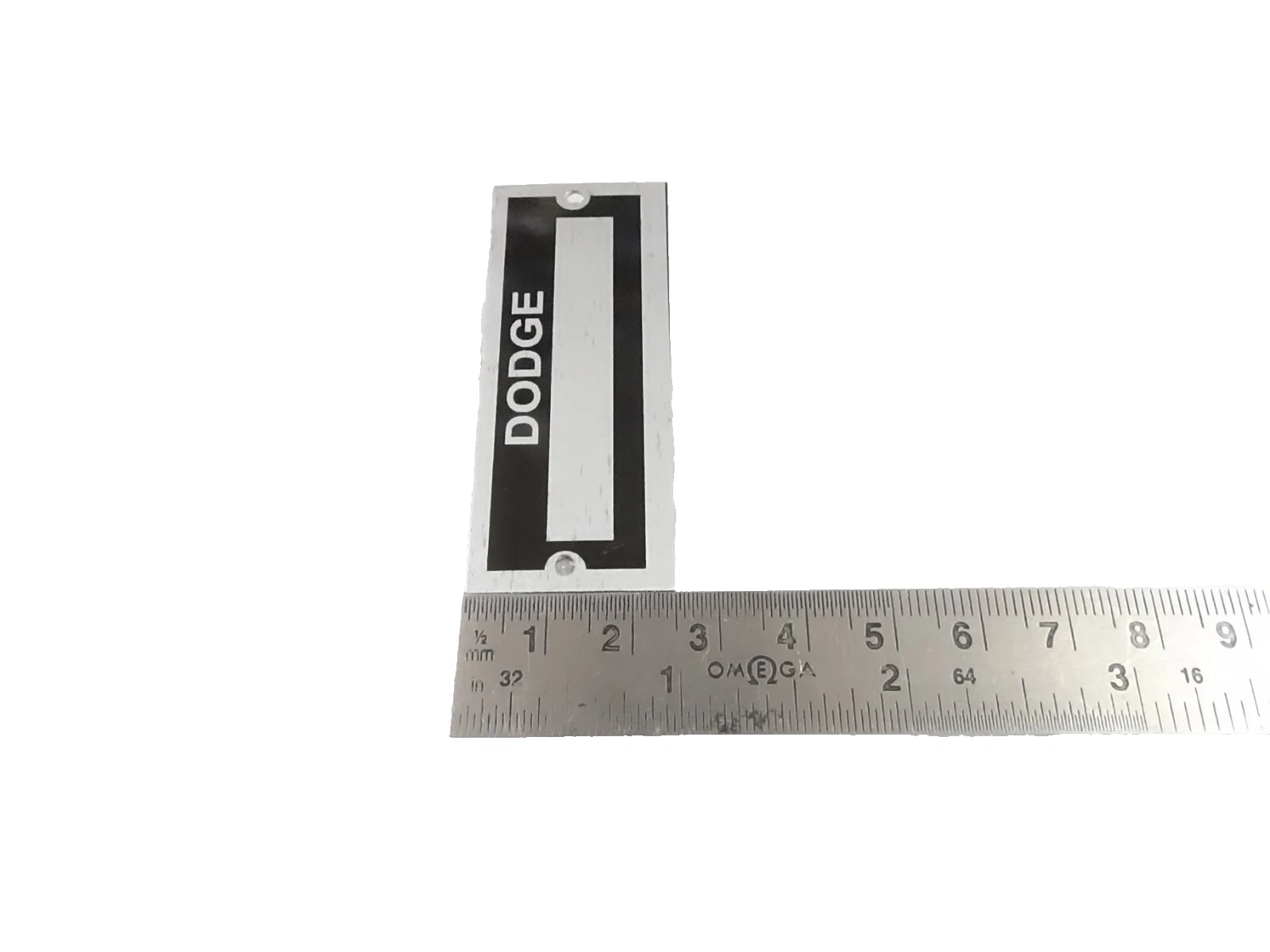 DATA PLATE BLANK FOR VINTAGE CLASSIC DODGE #V464-8