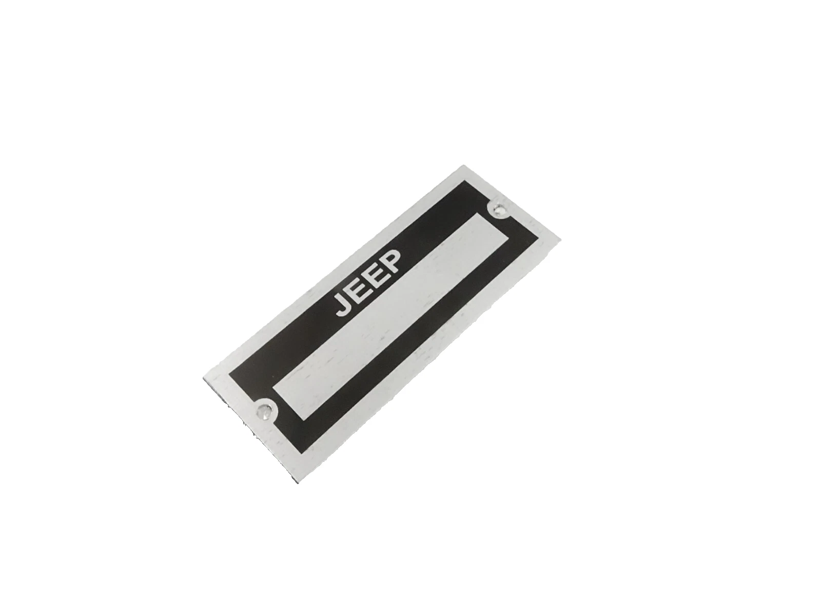 DATA PLATE BLACK FOR VINTAGE CLASSIC JEEP #V463-8