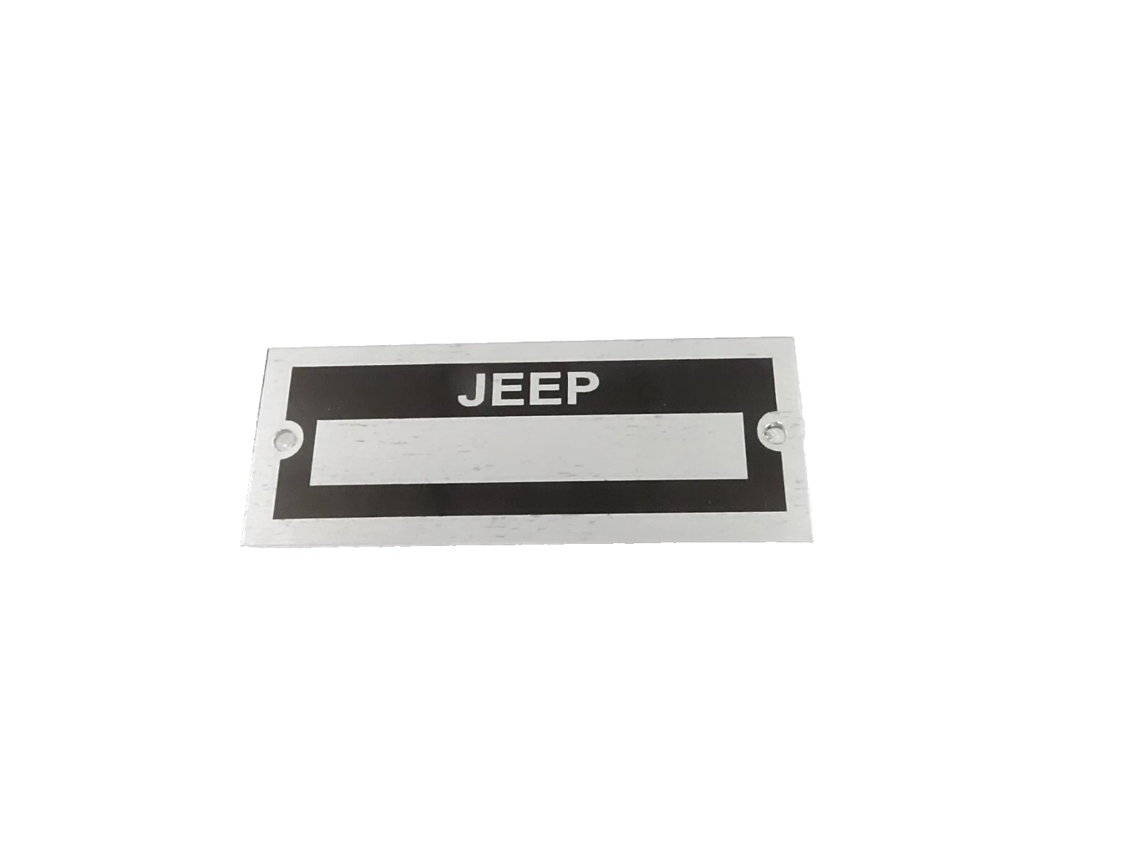 DATA PLATE BLACK FOR VINTAGE CLASSIC JEEP #V463-8