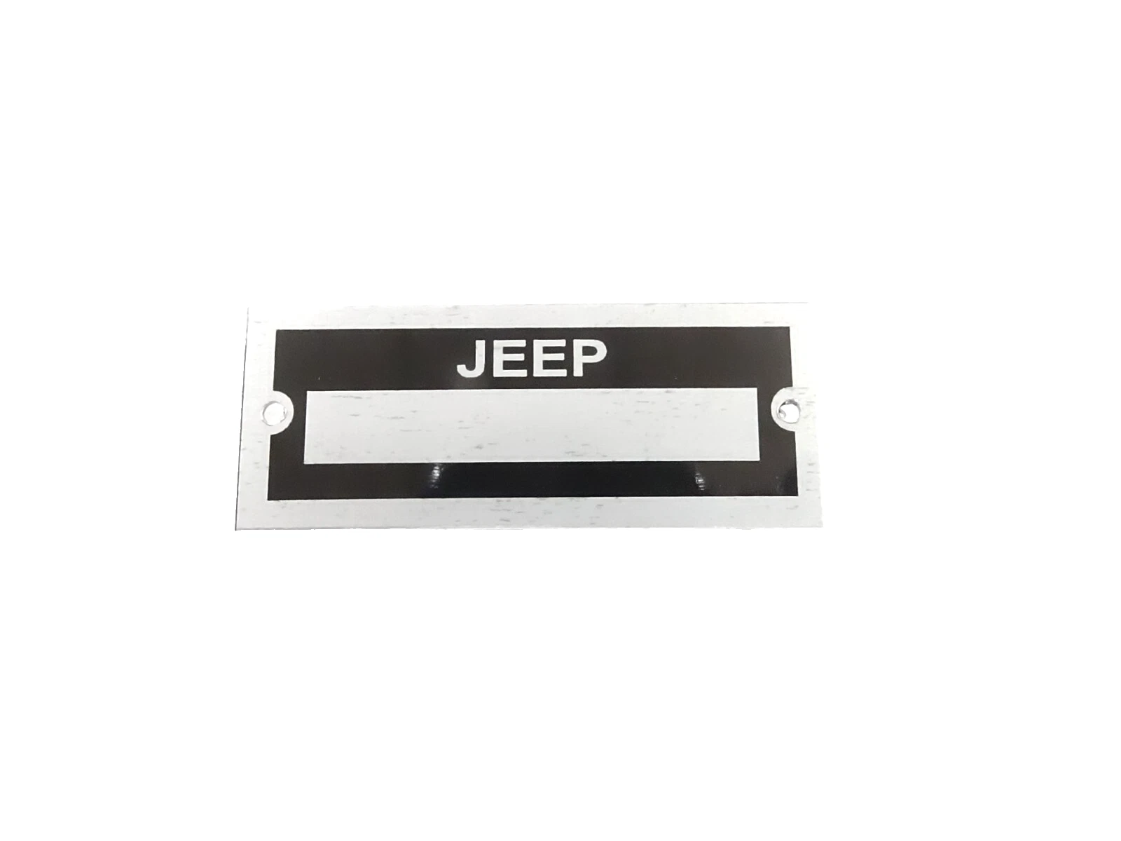 DATA PLATE BLACK FOR VINTAGE CLASSIC JEEP #V463-8