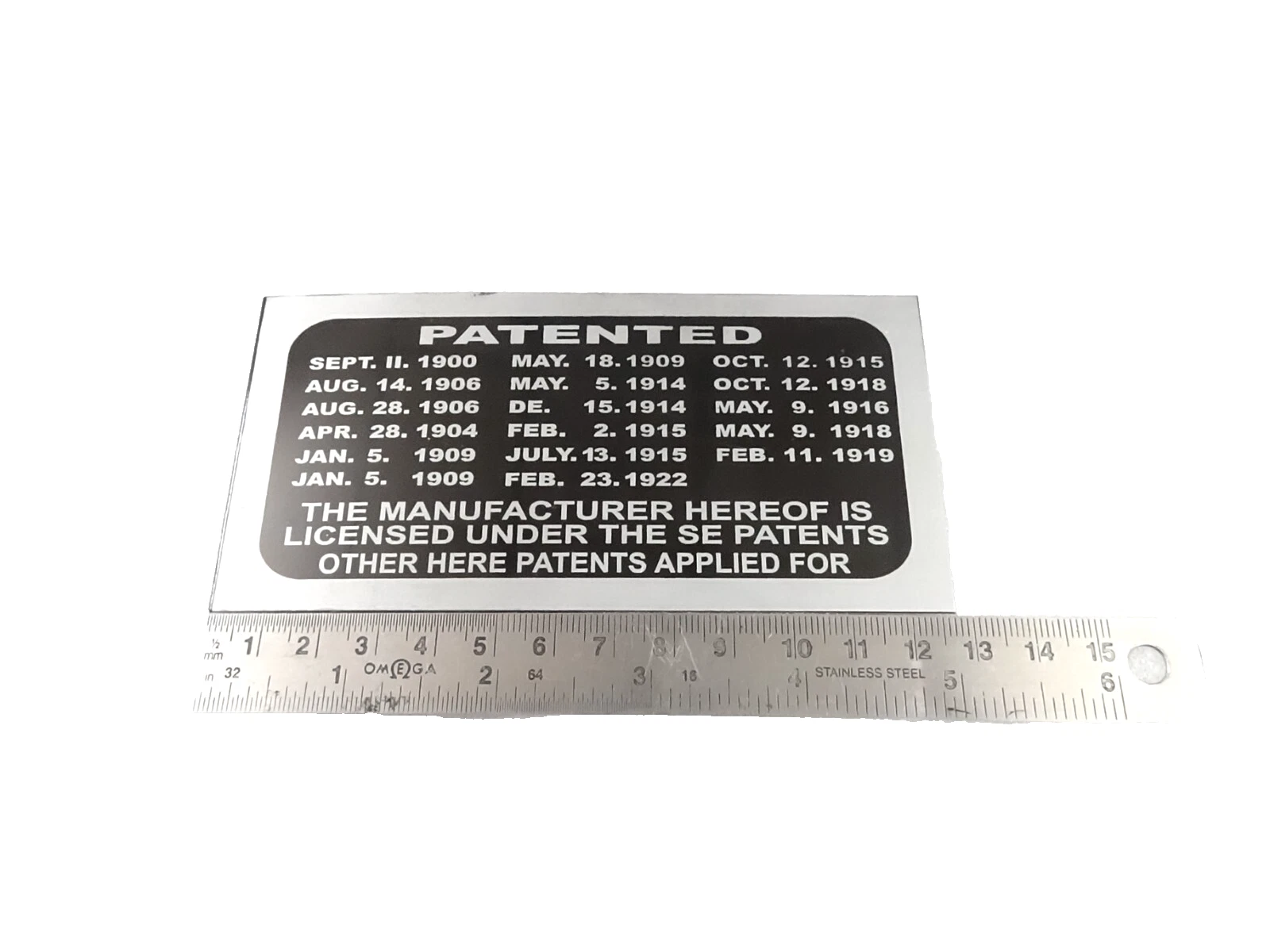 DATA PLATE SET FITS TO VINTAGE CLASSIC MARMON 1926 #V443-8