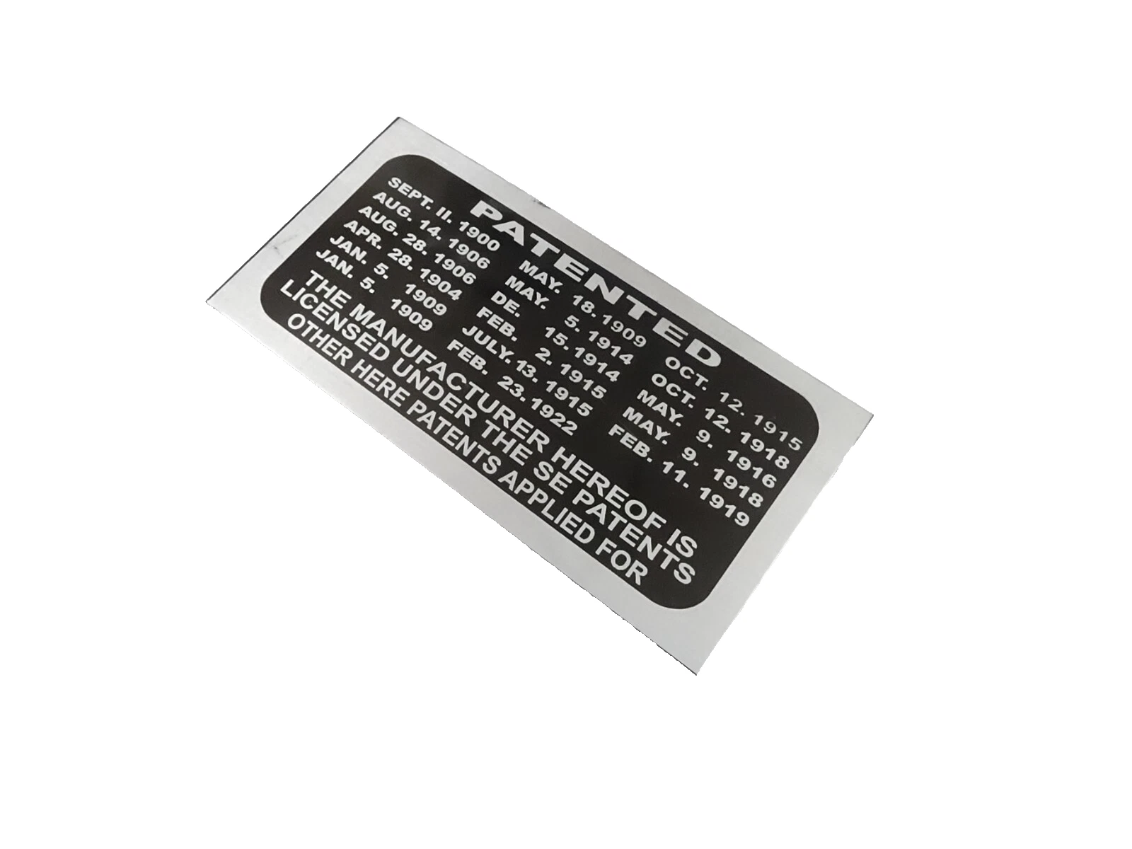 DATA PLATE SET FITS TO VINTAGE CLASSIC MARMON 1926 #V443-8