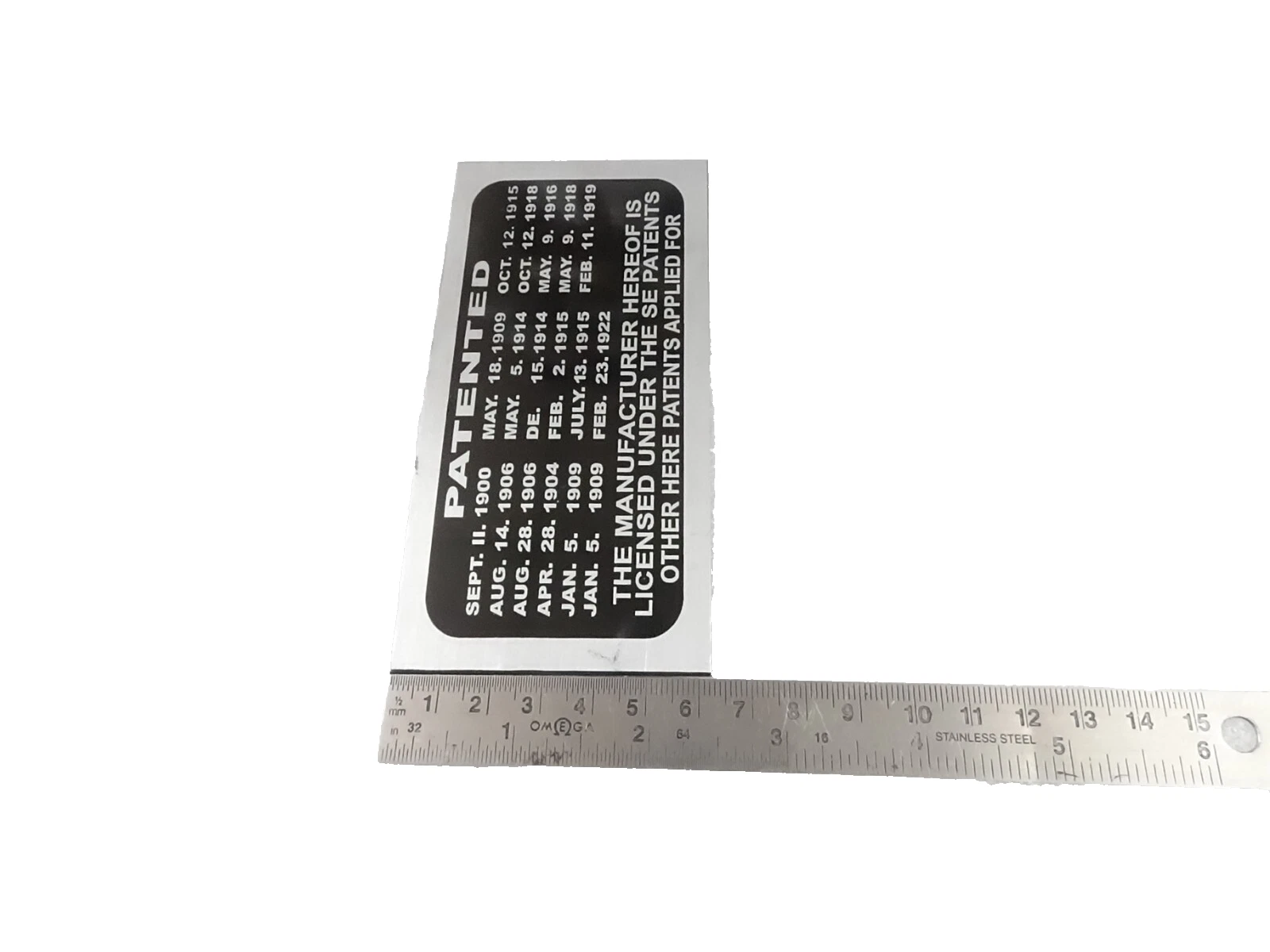 DATA PLATE SET FITS TO VINTAGE CLASSIC MARMON 1926 #V443-8