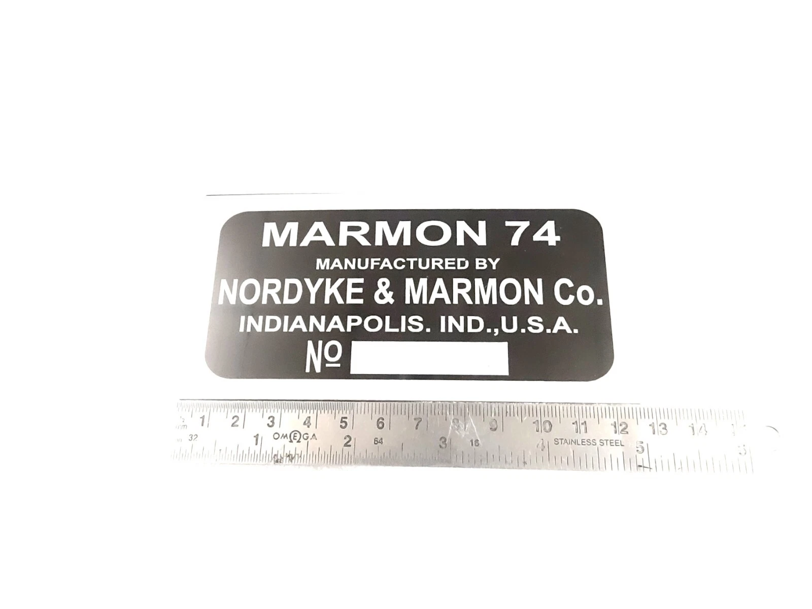 DATA PLATE SET FITS TO VINTAGE CLASSIC MARMON 1926 #V443-8