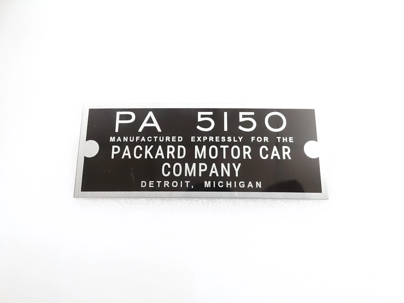 DATA PLATE FOR VINTAGE PACKARD RADIO PLATE #V287-8