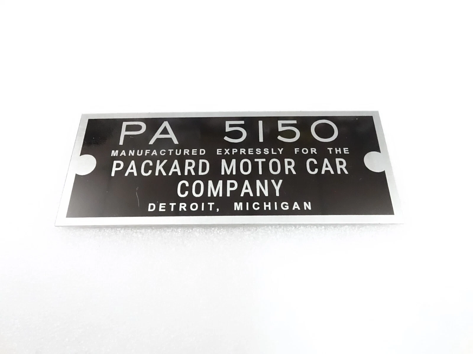 DATA PLATE FOR VINTAGE PACKARD RADIO PLATE #V287-8