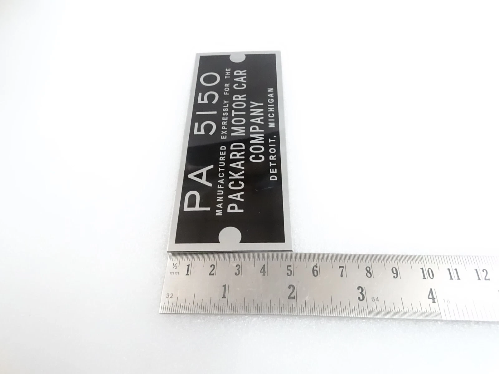 DATA PLATE FOR VINTAGE PACKARD RADIO PLATE #V287-8