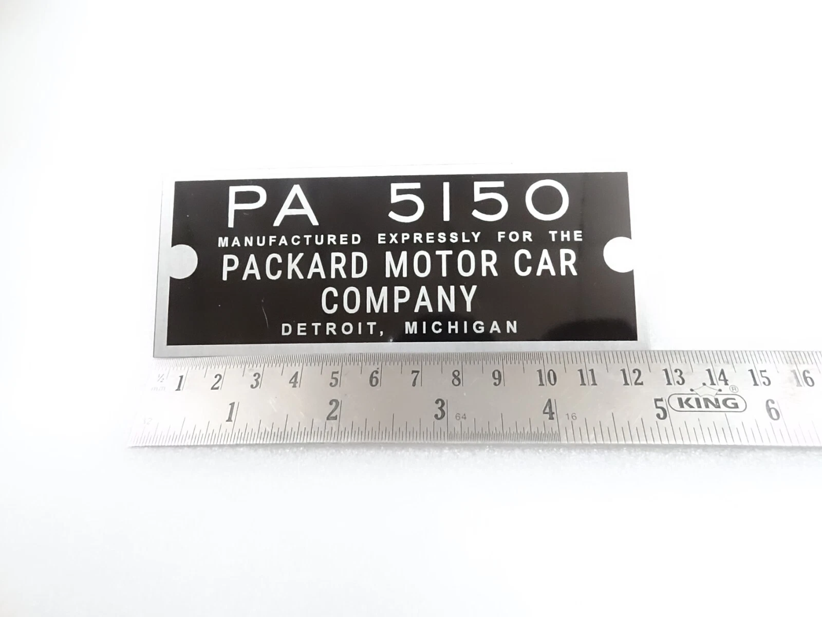 DATA PLATE FOR VINTAGE PACKARD RADIO PLATE #V287-8