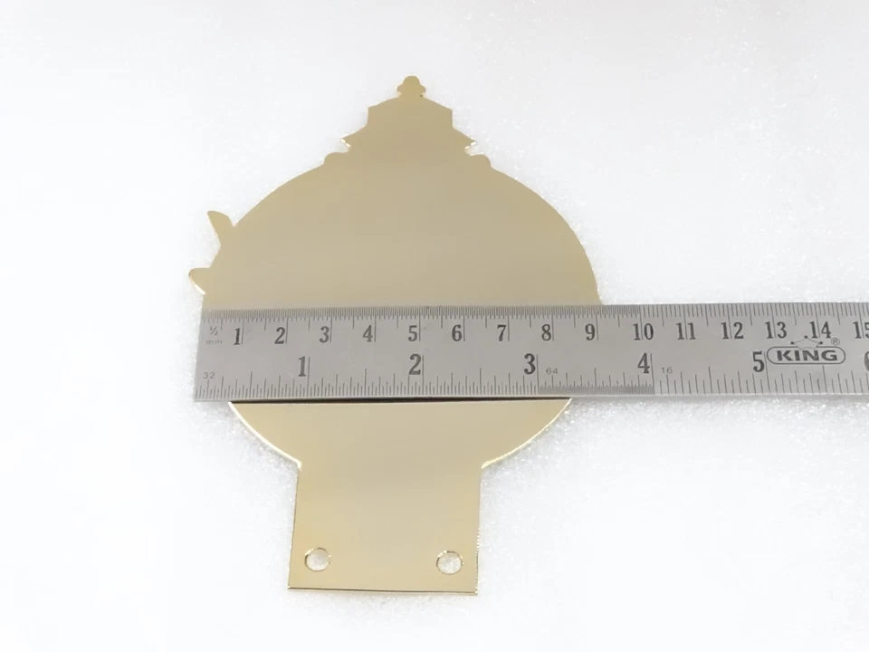 NEW It's free to sell on eBay Not available to Pro sellers Sell one like this Sell something else  Share BRASS GOLDEN DECAL BADGE EMBLEM FITS VINTAGE PACKARD 100TH ANNIVERSARY CAR GRILL