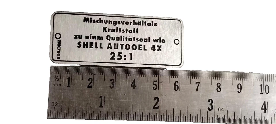 Data Plate Set Fits To Vintage Dkw Car (Metal) Hi-Quality #V182-6