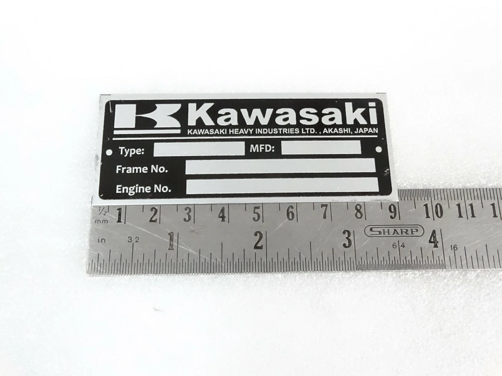 For Kawasaki Z1 Z900 Kz900 Z1100 Z1000 Z1300 Z750 Data Plate ID Frame #14B14