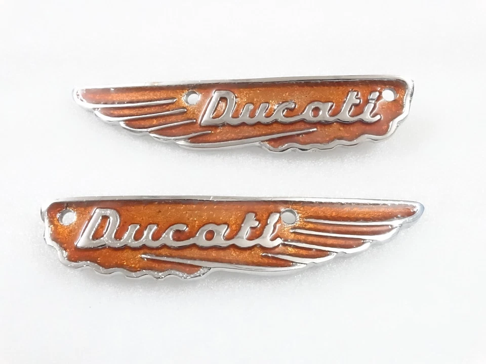 Ducati Scrambler Petrol Gas Fuel Tank Badge Motiv Emblem Set Alloy #V198-7