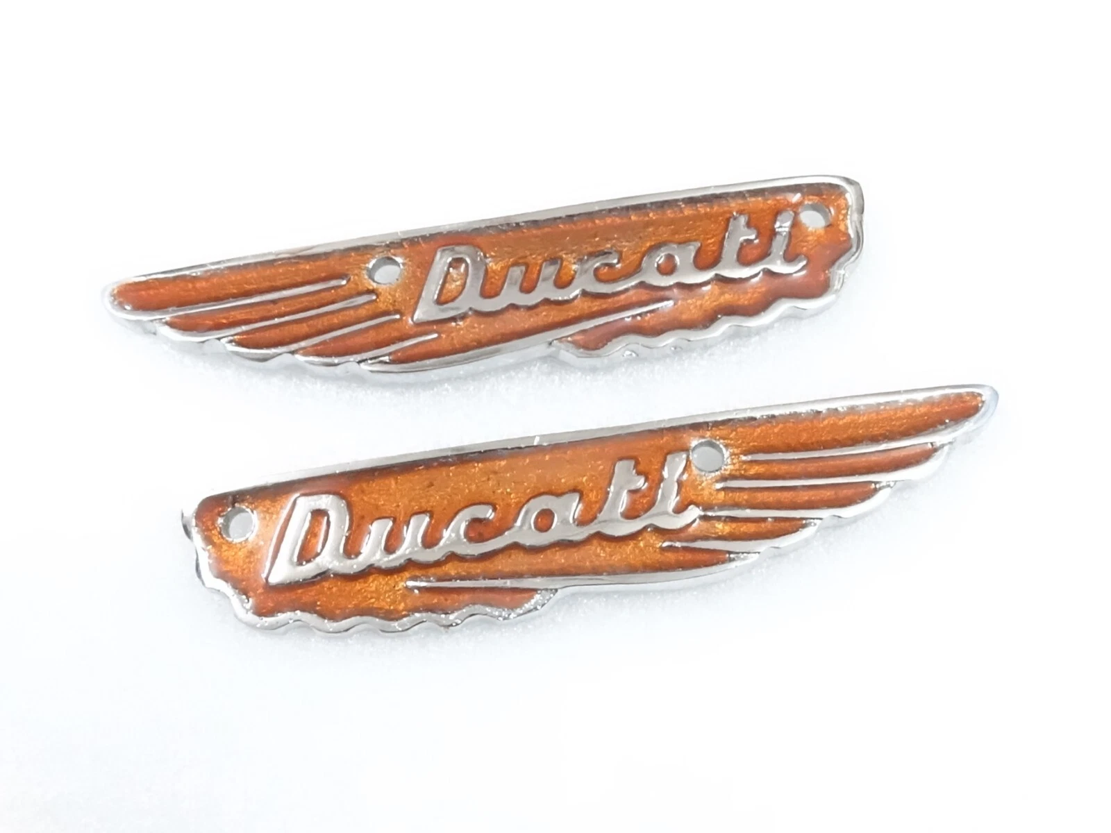 Ducati Scrambler Petrol Gas Fuel Tank Badge Motiv Emblem Set Alloy #V198-7