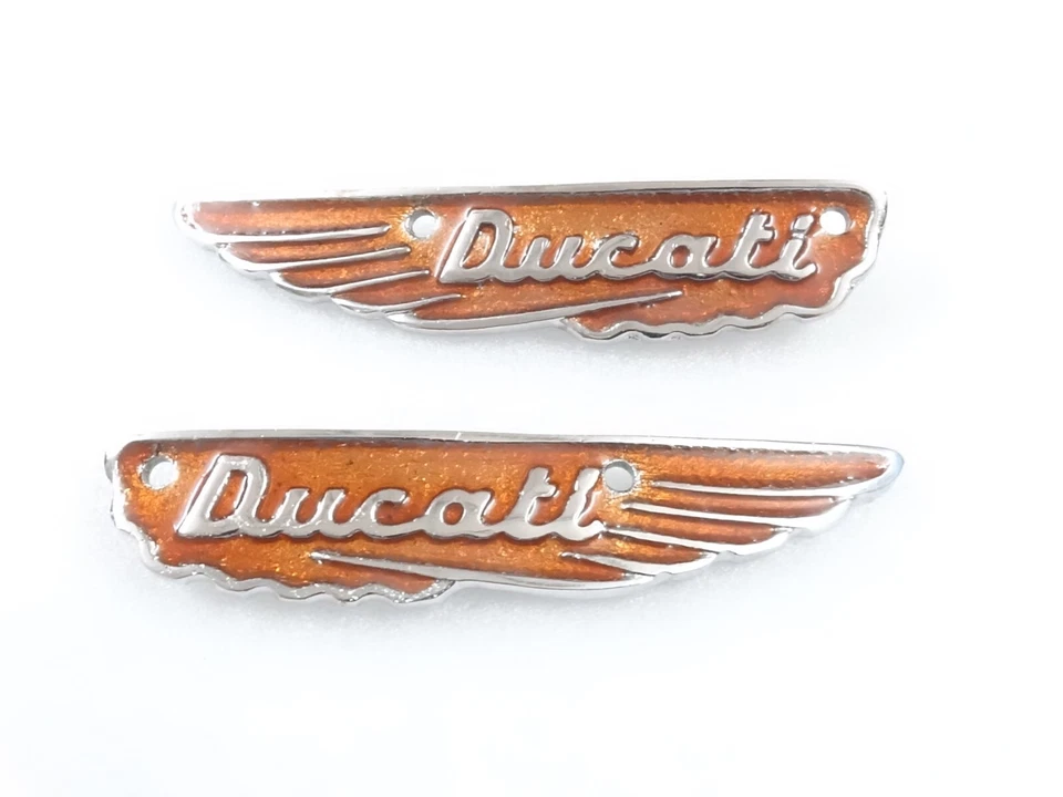 Ducati Scrambler Petrol Gas Fuel Tank Badge Motiv Emblem Set Alloy #V198-7