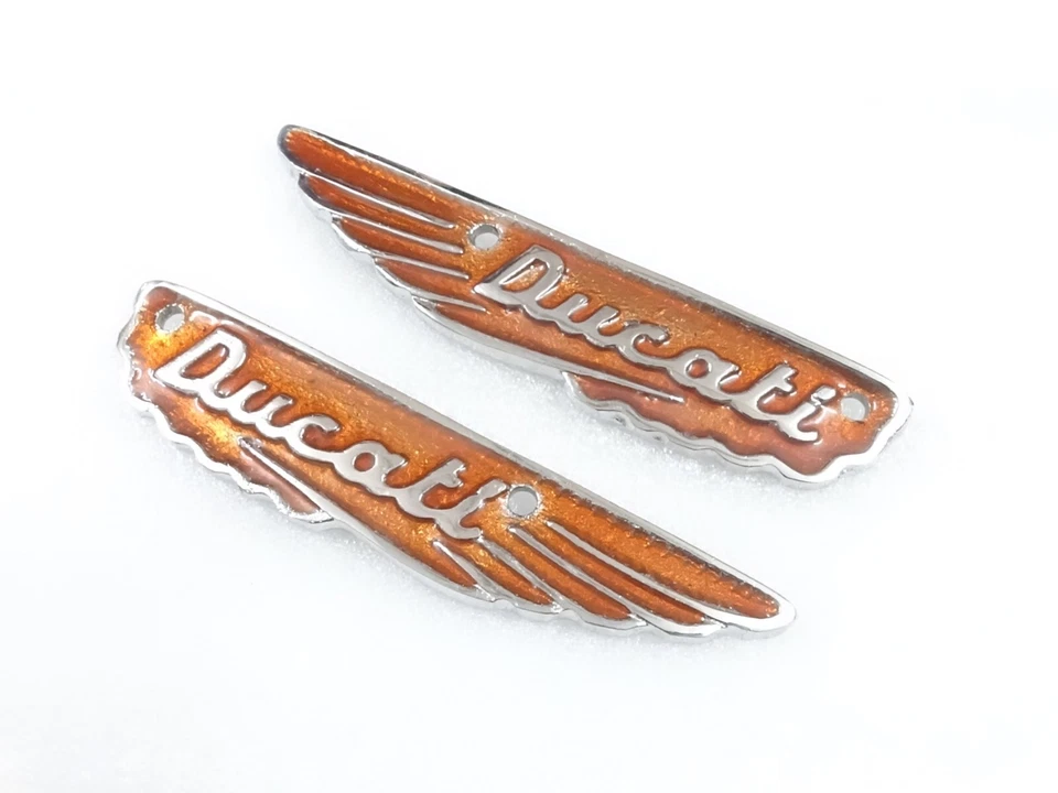 Ducati Scrambler Petrol Gas Fuel Tank Badge Motiv Emblem Set Alloy #V198-7