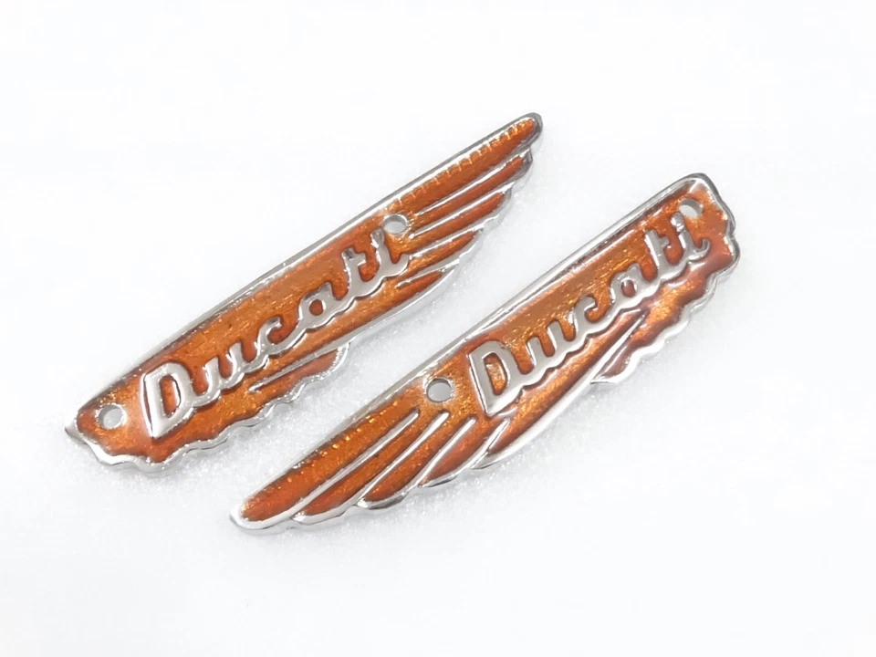 Ducati Scrambler Petrol Gas Fuel Tank Badge Motiv Emblem Set Alloy #V198-7