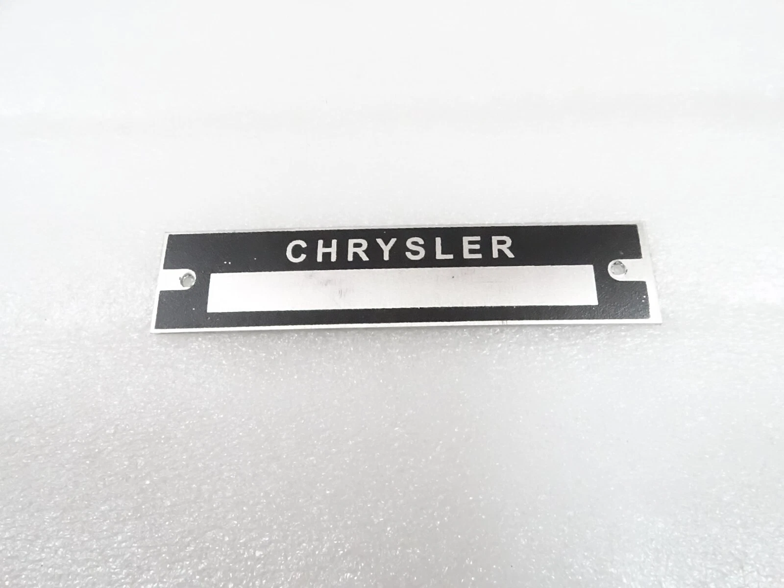 DATA PLATE SERIAL NO ID TAG FITS TO VINATAGE CHRYSLER CAR #25B28