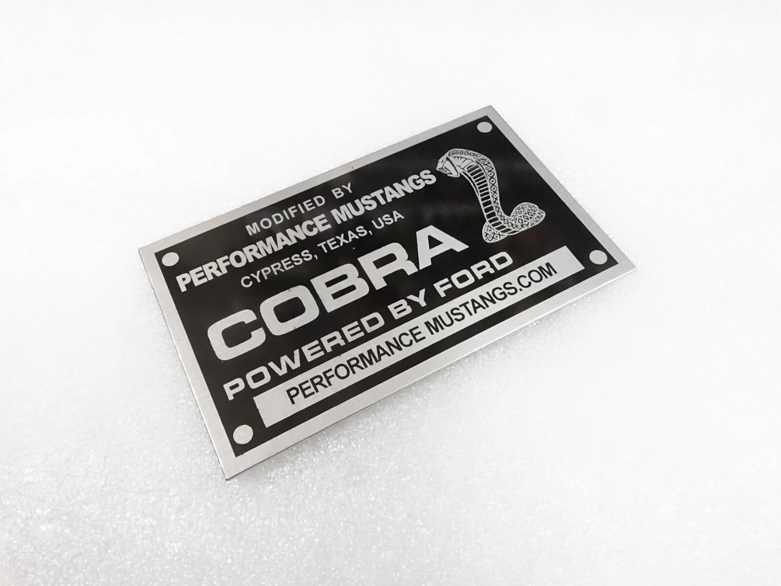 DATA PLATE FITS TO MUSTANG G.T. 350 CARROLL SHELBY #V298-8