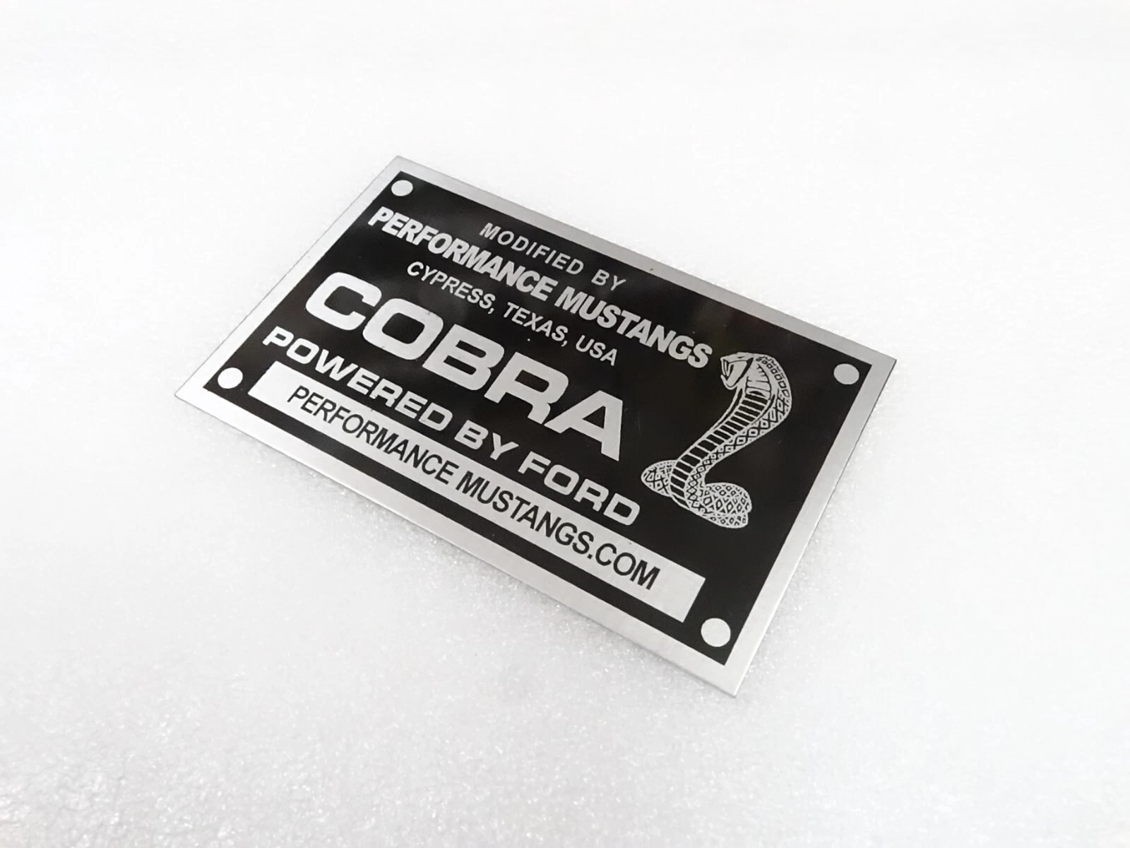 DATA PLATE FITS TO MUSTANG G.T. 350 CARROLL SHELBY #V298-8