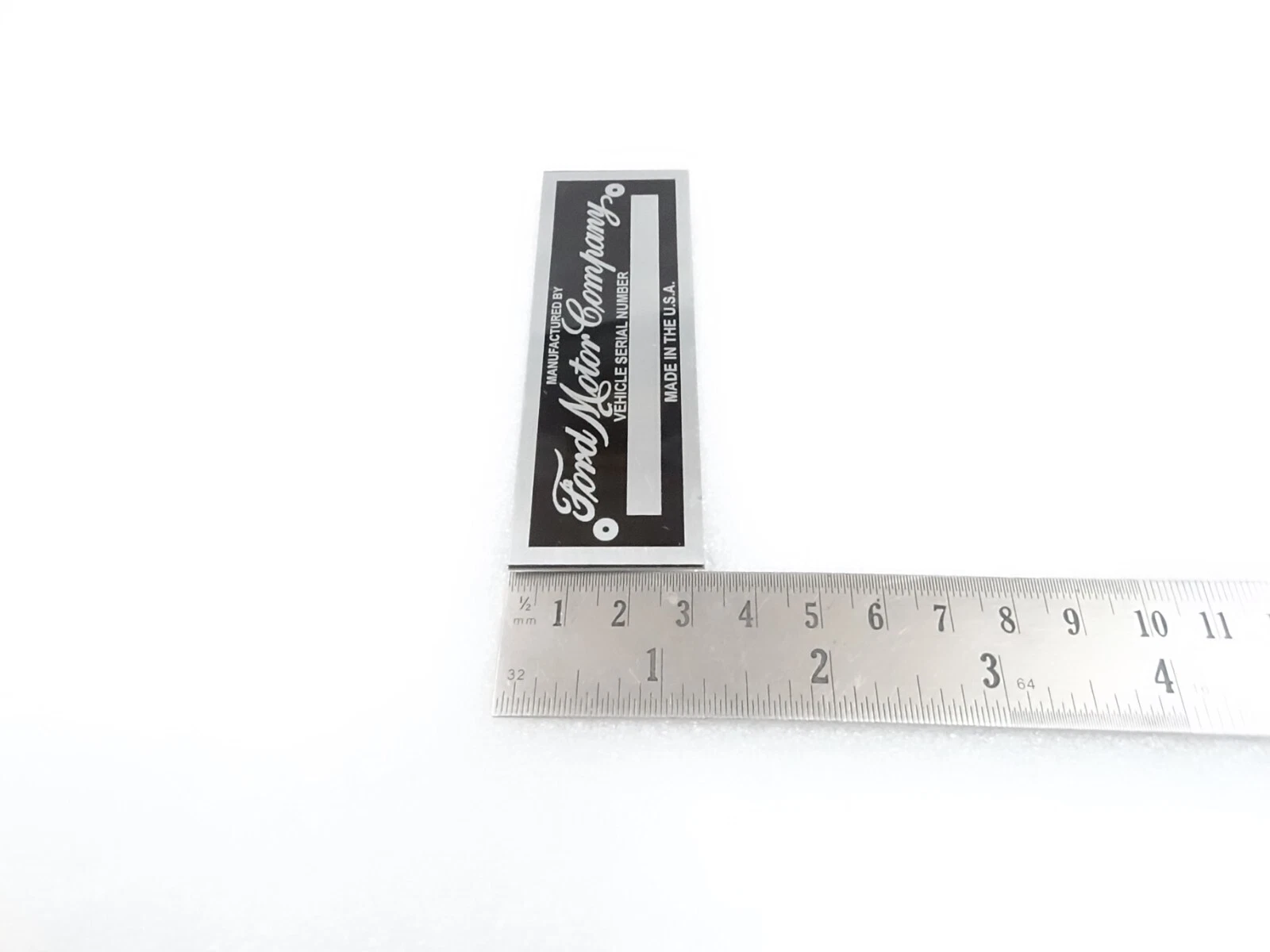 DATA PLATE FOR VINTAGE FORD UNIVERSAL #V286-8