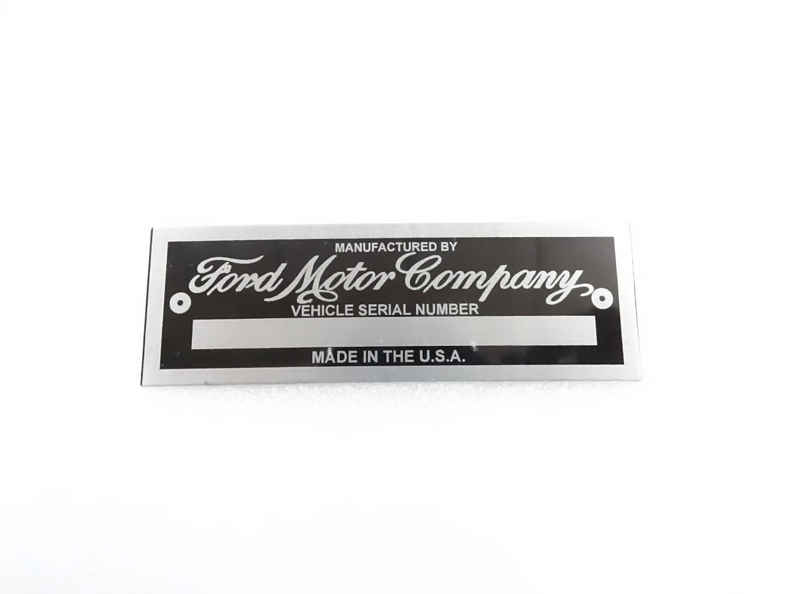 DATA PLATE FOR VINTAGE FORD UNIVERSAL #V286-8