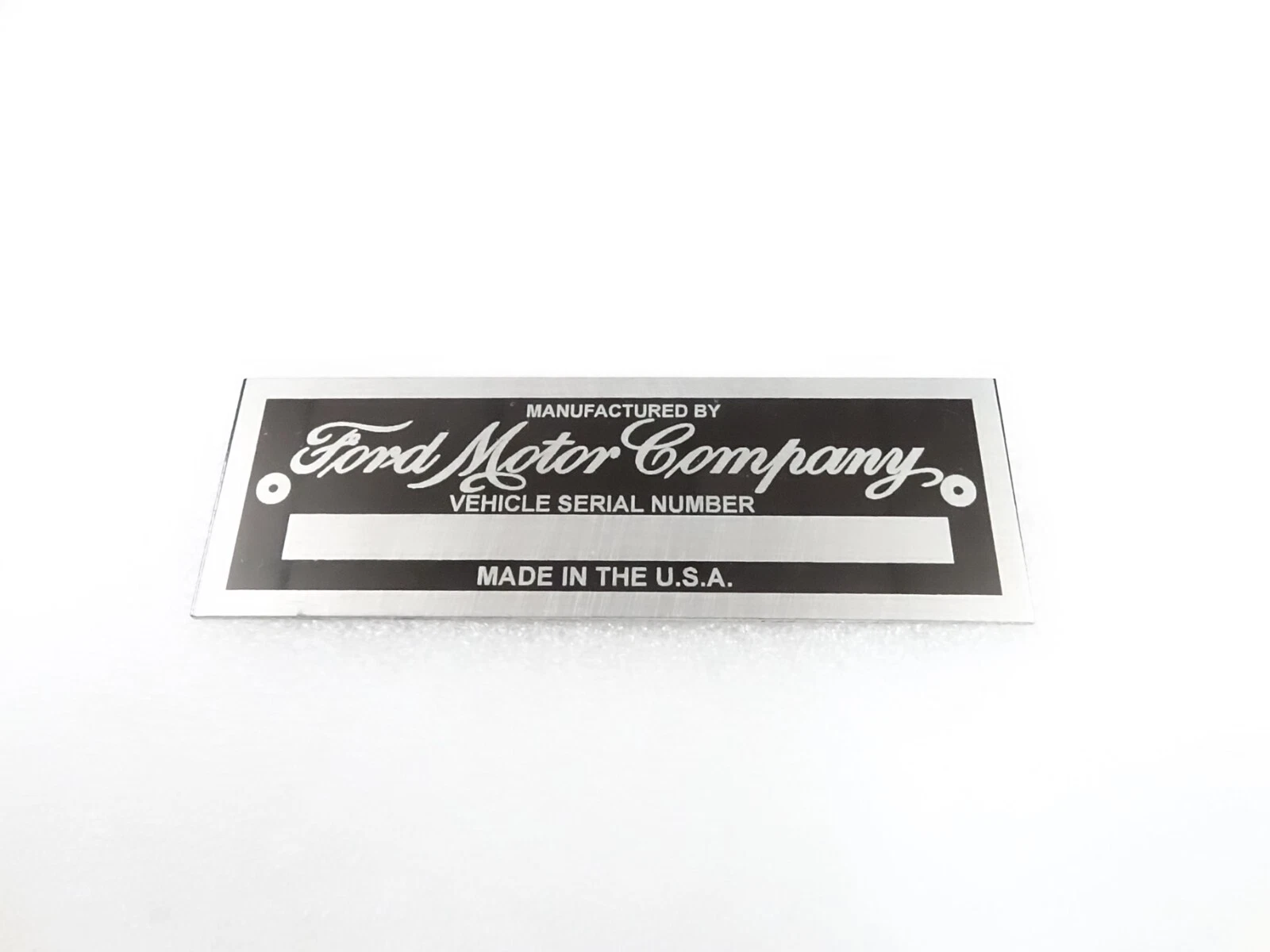 DATA PLATE FOR VINTAGE FORD UNIVERSAL #V286-8