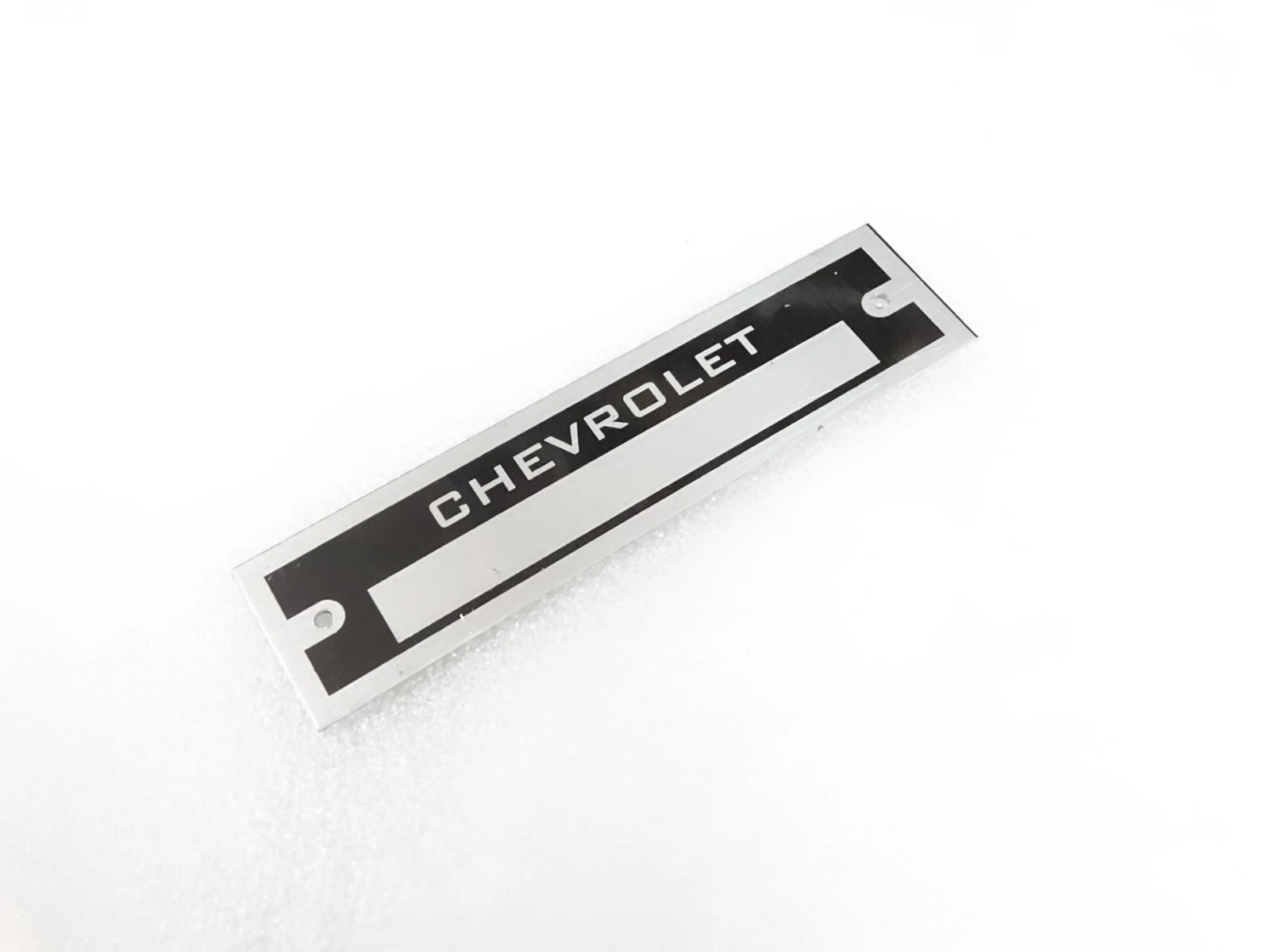 DATA PLATE FOR CHEVROLET HOT ROD STREET CUSTOM #313-8