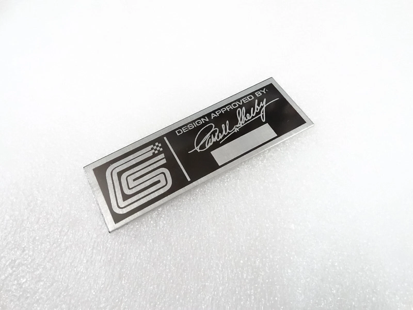 DATA PLATE FOR VINTAGE CAROLL SHELBY DASHBOARD #V282-8