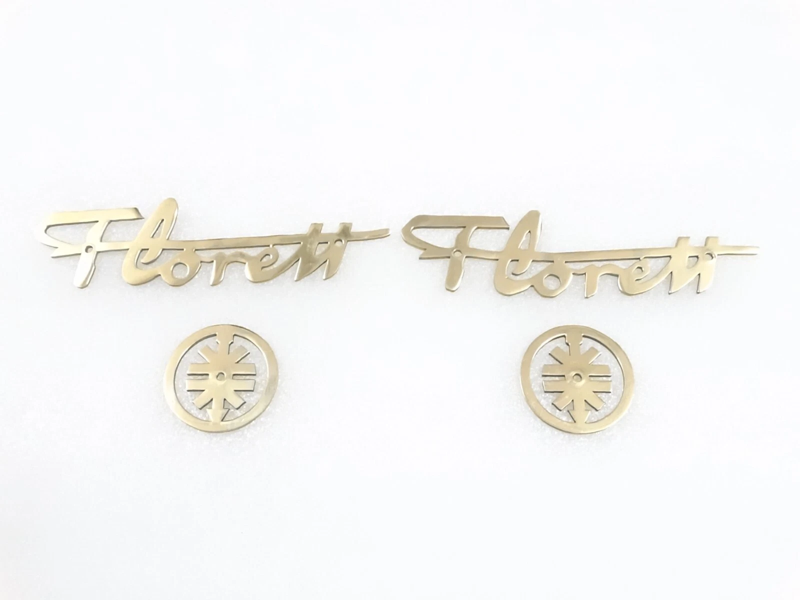 BRASS MADE BADGE EMBLEM SET FITS VINATGE Kreidler Floret RS 67-72 FUEL TANK