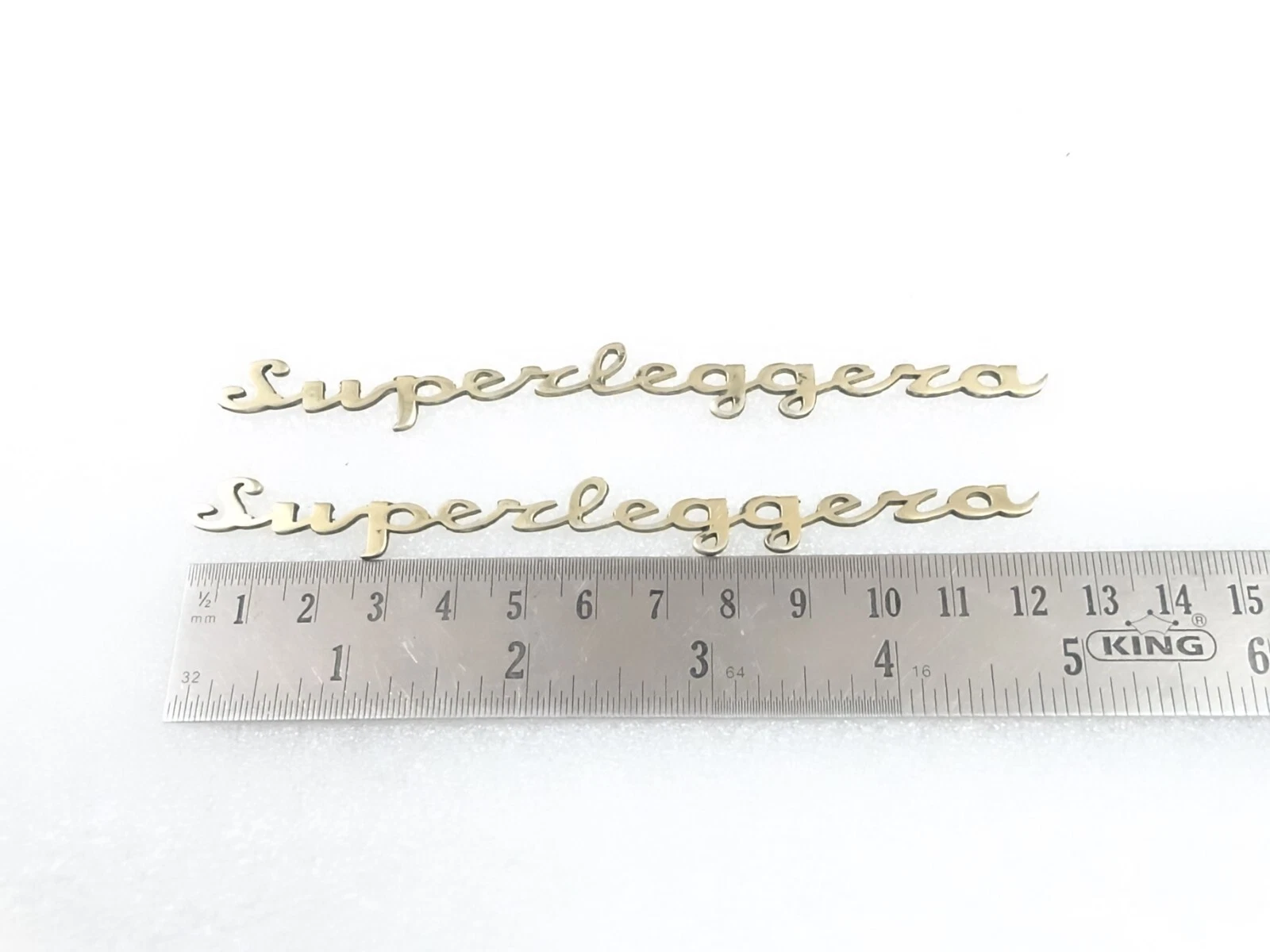 NEW It's free to sell on eBay Not available to Pro sellers Sell one like this Sell something else  Share SET OF BRASS MADE BADGES EMBLEMS FITS VINTAGE ASTON MARTIN SUPERLEGGERA #V229-7