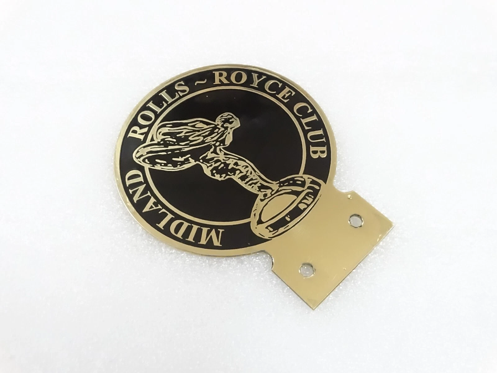BRASS FRONT GRILL RADIATOR BADGE FOR VINTAGE ROLLS ROYCE #247-7