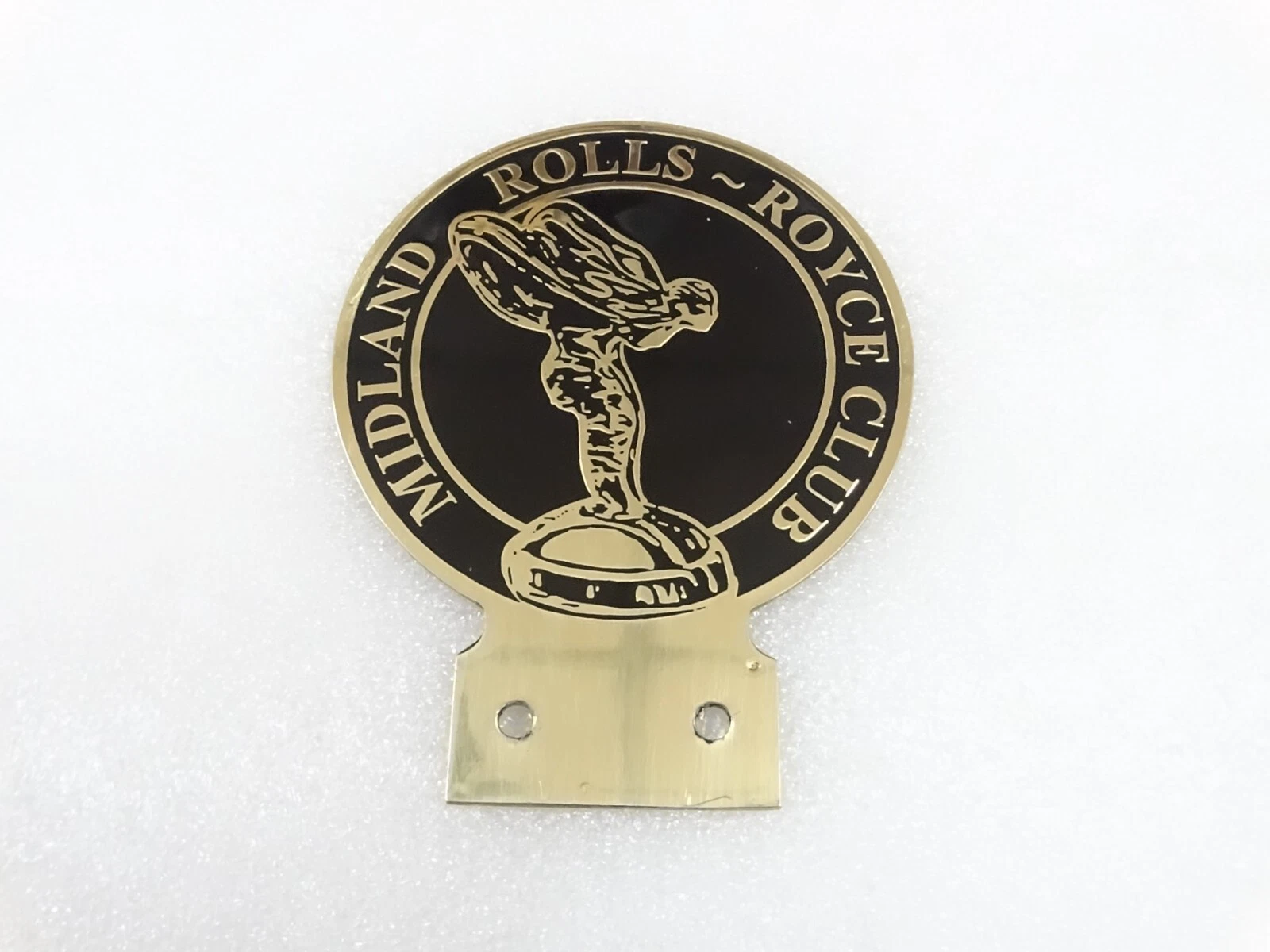 BRASS FRONT GRILL RADIATOR BADGE FOR VINTAGE ROLLS ROYCE #247-7