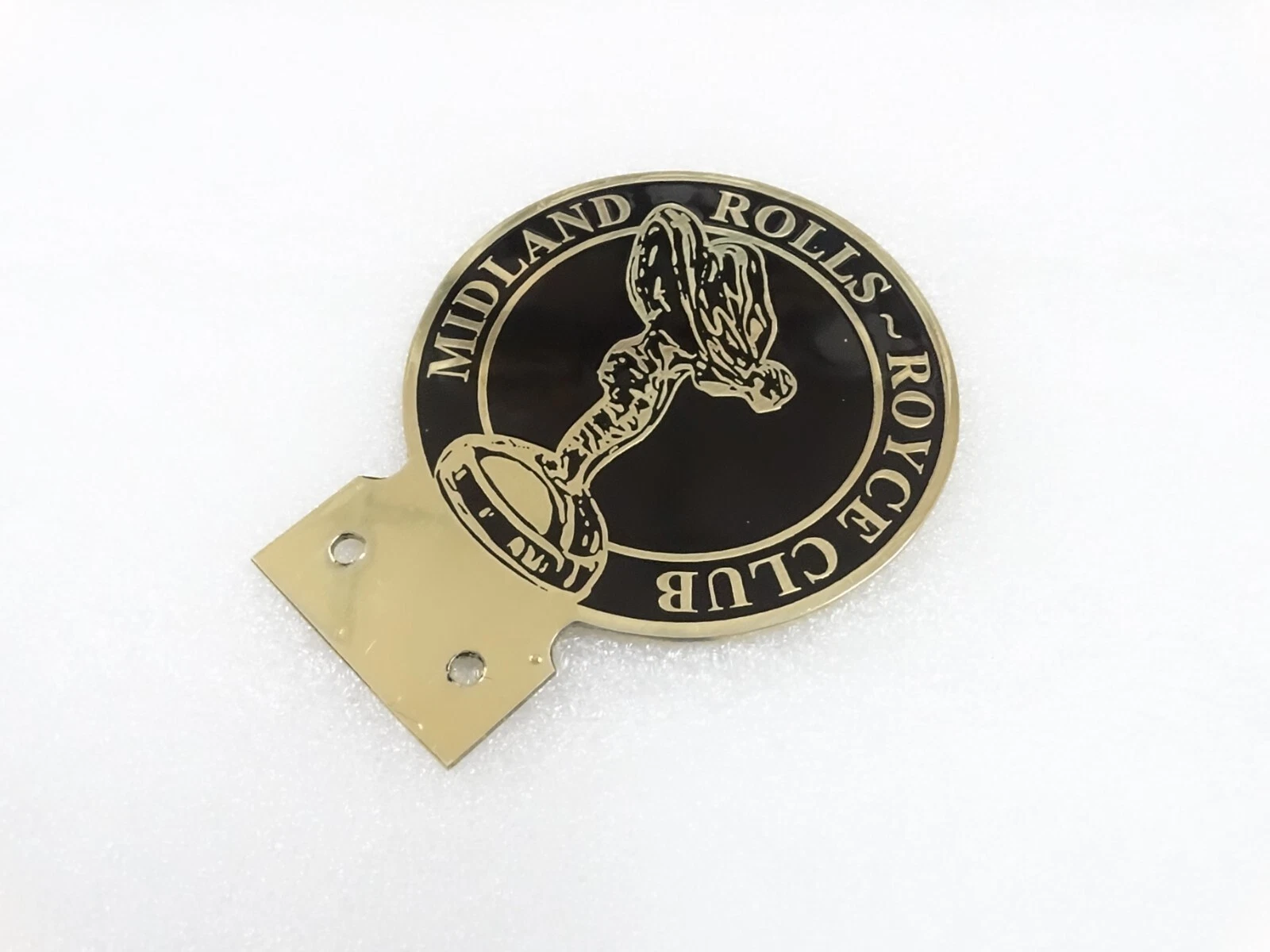 BRASS FRONT GRILL RADIATOR BADGE FOR VINTAGE ROLLS ROYCE #247-7