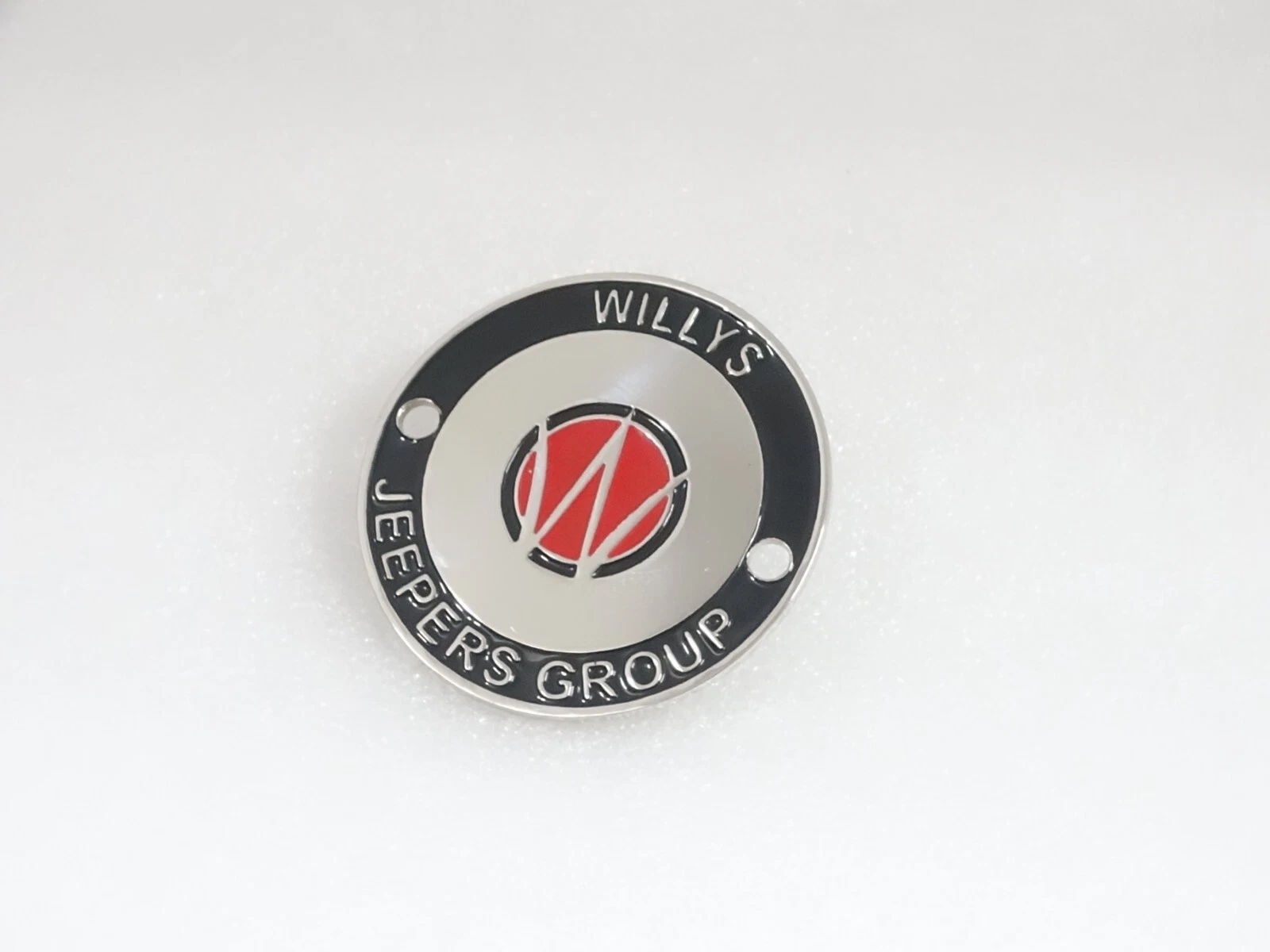 BADGE EMBLEM MONOGRAM FOR VINTAGE WILLYS JEEPERS GROUP #V343-8