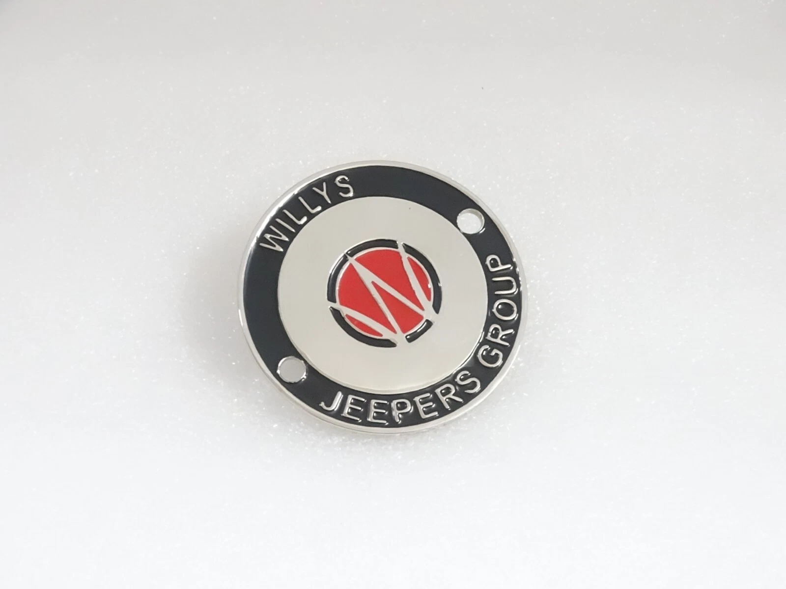 BADGE EMBLEM MONOGRAM FOR VINTAGE WILLYS JEEPERS GROUP #V343-8